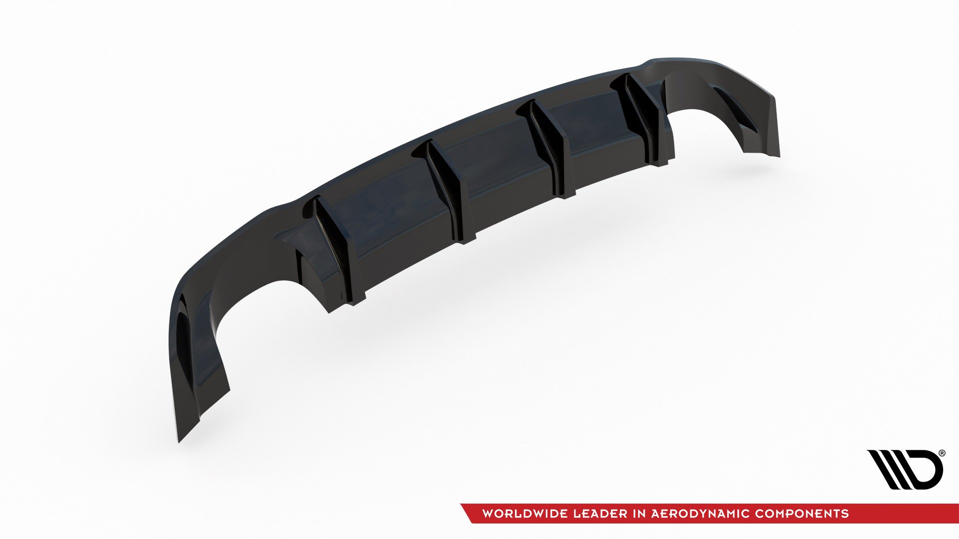 Diffusor Heck Ansatz für Seat Leon III Cupra schwarz Hochglanz