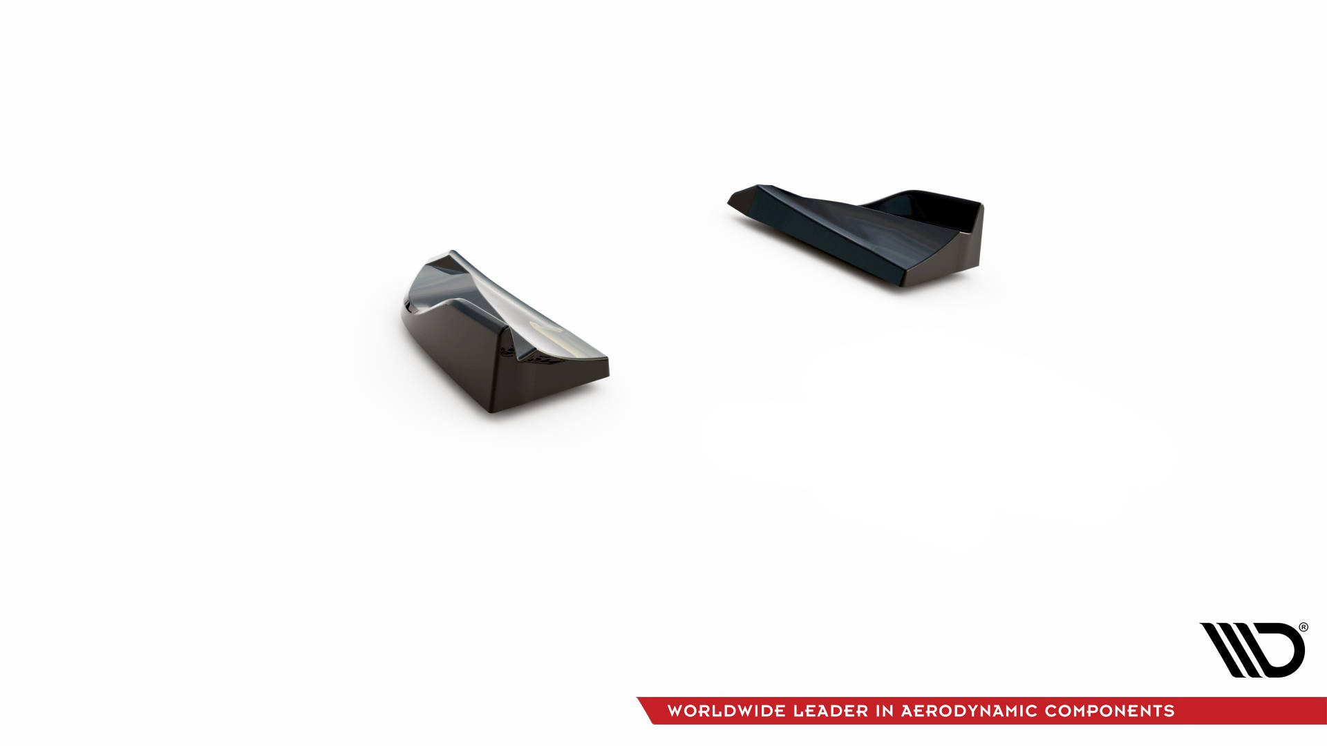 Street+ Heck Ansatz Flaps passend für Porsche Macan GTS / Sport Design Mk1 FL schwarz Hochglanz