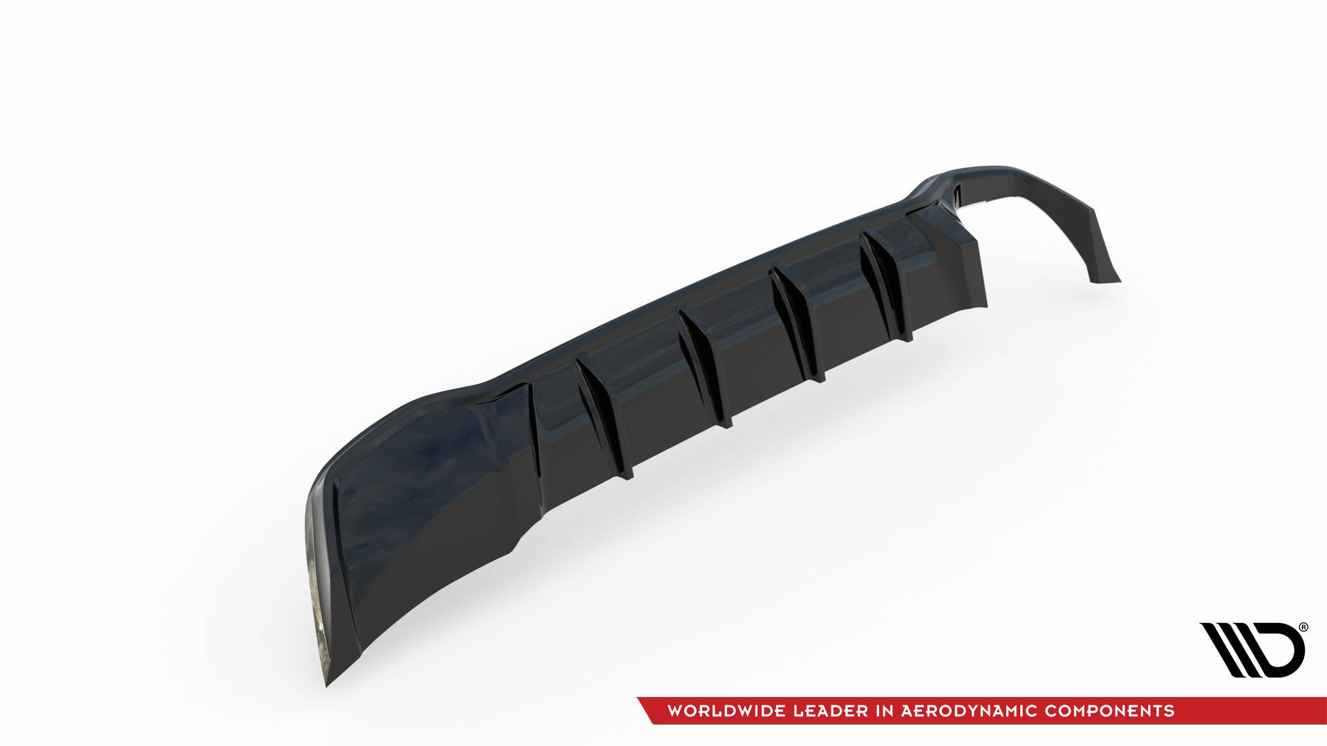 Street+ Heck Ansatz Diffusor passend für Ford Focus ST-Line Kombi Mk4 schwarz Hochglanz