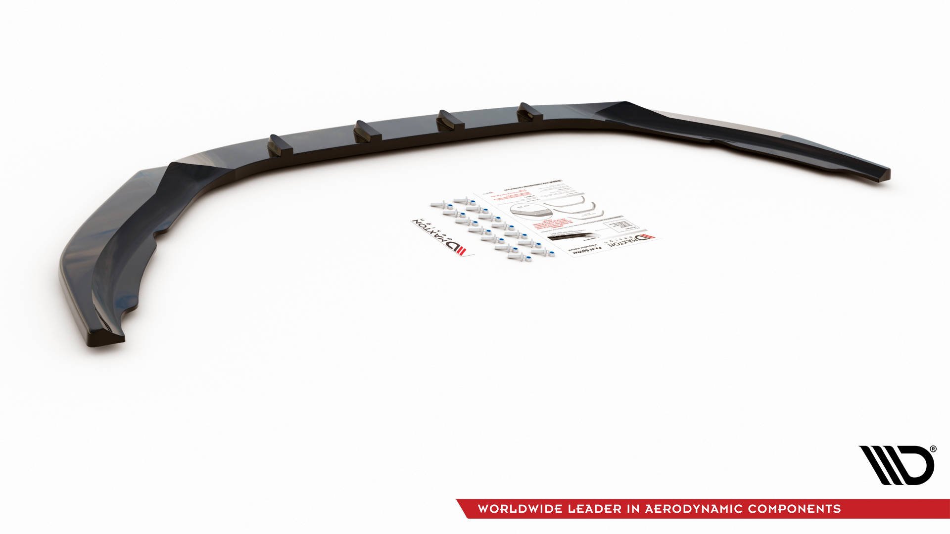 Street+ Spoilerlippe Front Ansatz V.2 passend für Volvo S60 R-Design Mk2 FL schwarz Hochglanz