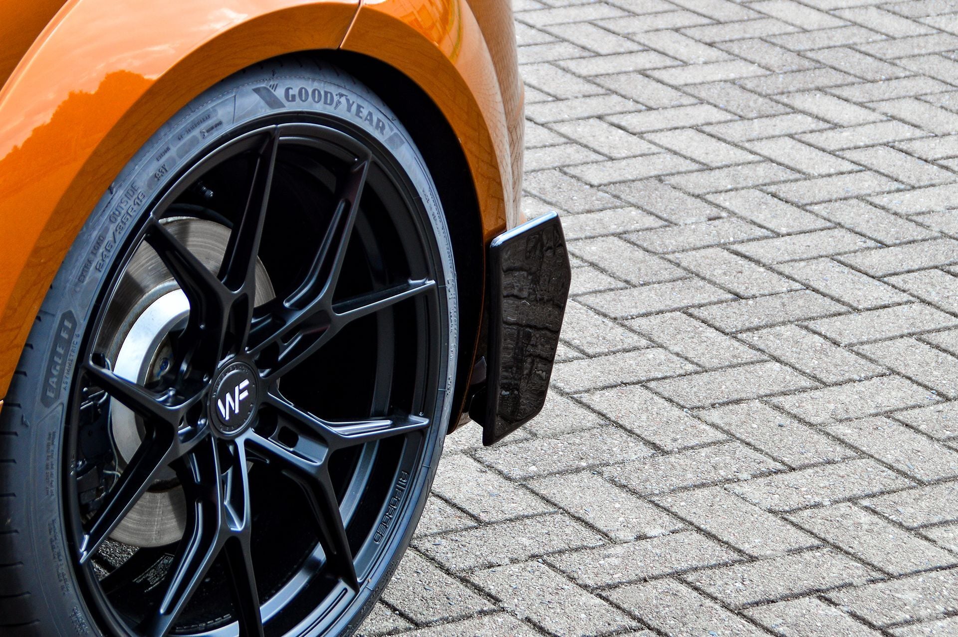 Hintere Seiten Flaps Flicks Satz aus ABS Kunststoff für Audi TT TTS TTRS 8S (Schwarz Matt)