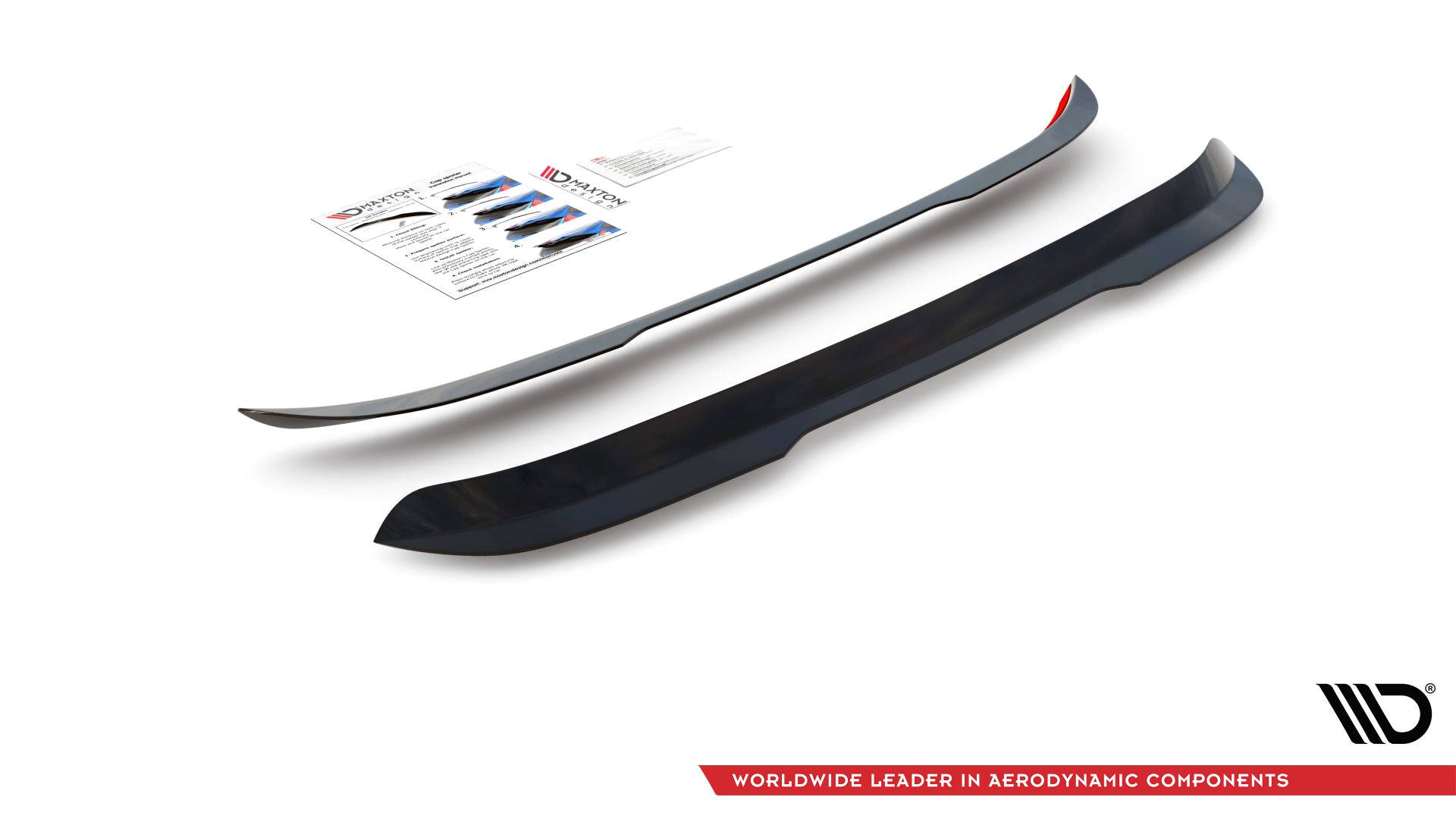Spoiler CAP für Ford Focus ST-Line Mk3 FL schwarz Hochglanz