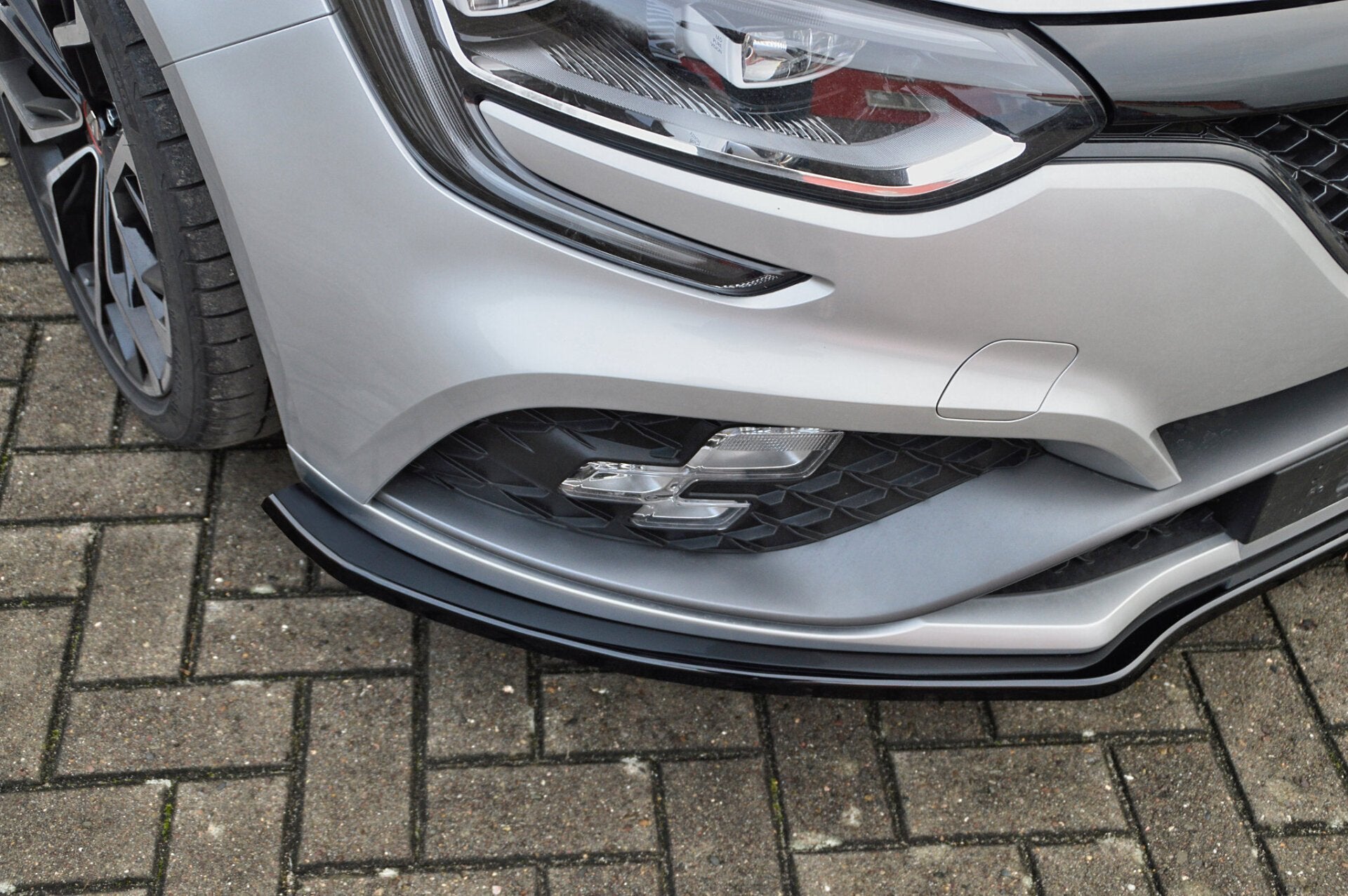 Cup Frontspoilerlippe für Renault Megane 4 RS Facelift (Schwarz Matt)