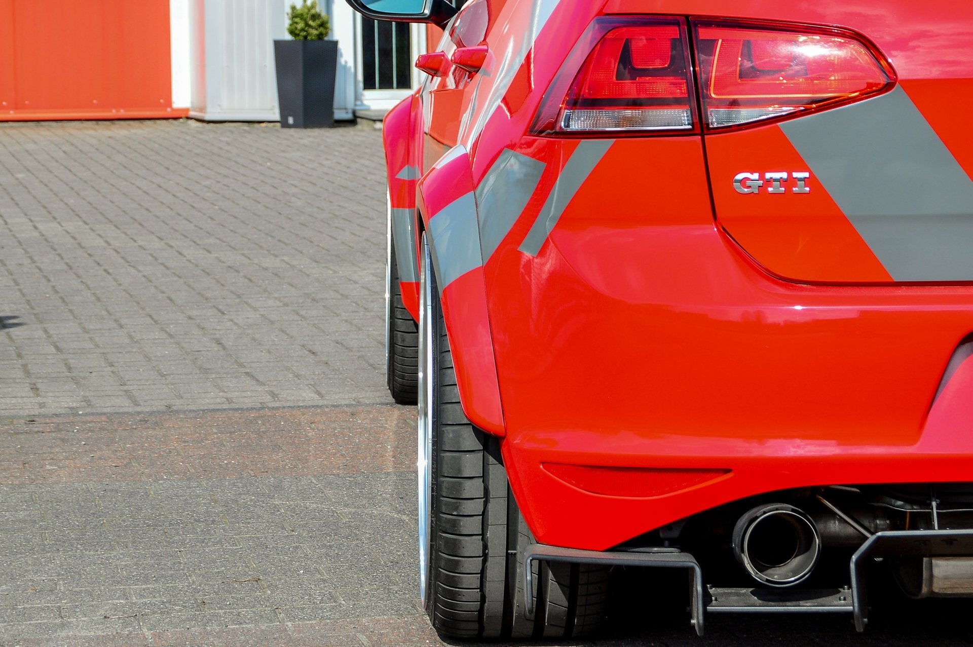 Widebody Kotflügel Verbreiterungssatz aus ABS für VW Golf 7 GTI (Schwarz Matt)