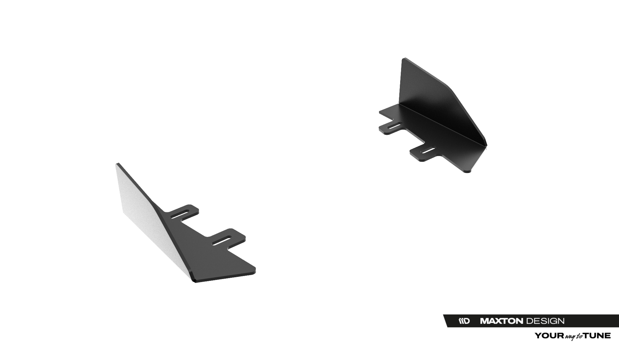 Diffusor Flaps passend für Lexus IS 500 Mk3 Facelift 2 XE30 schwarz Hochglanz