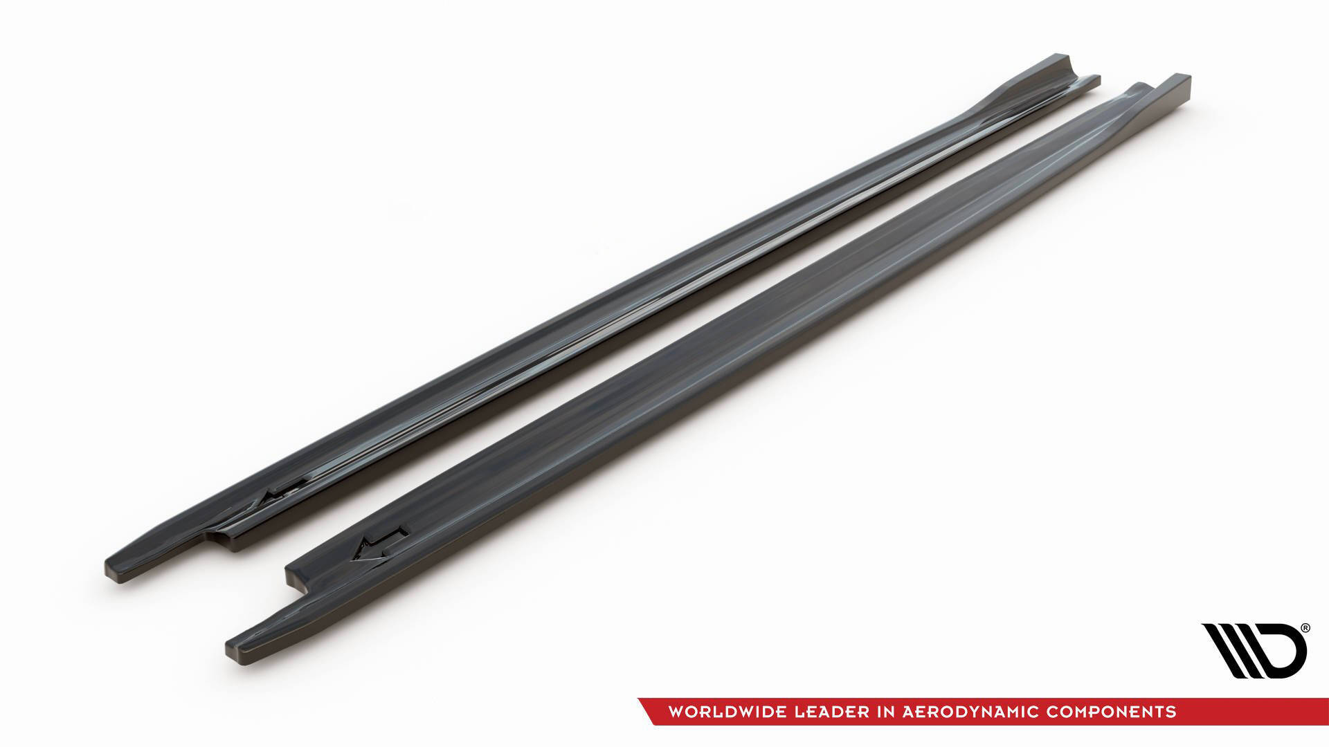 Street+ Seitenschweller Leisten V.2 passend für Skoda Octavia RS Liftback / Combi Mk4 FL schwarz Hochglanz