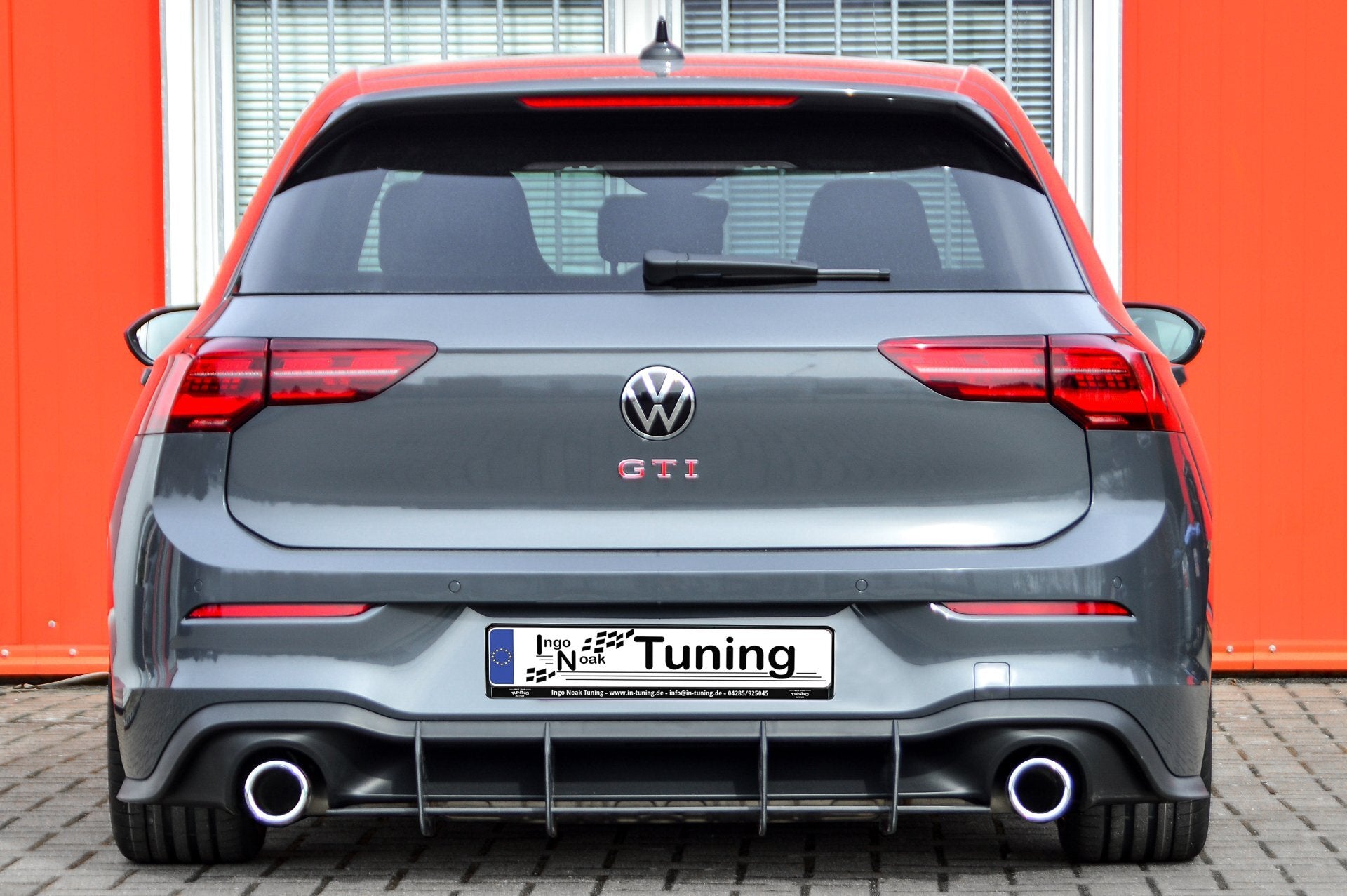 Gefräster Heckansatz Diffusor für VW Golf 8 GTI
