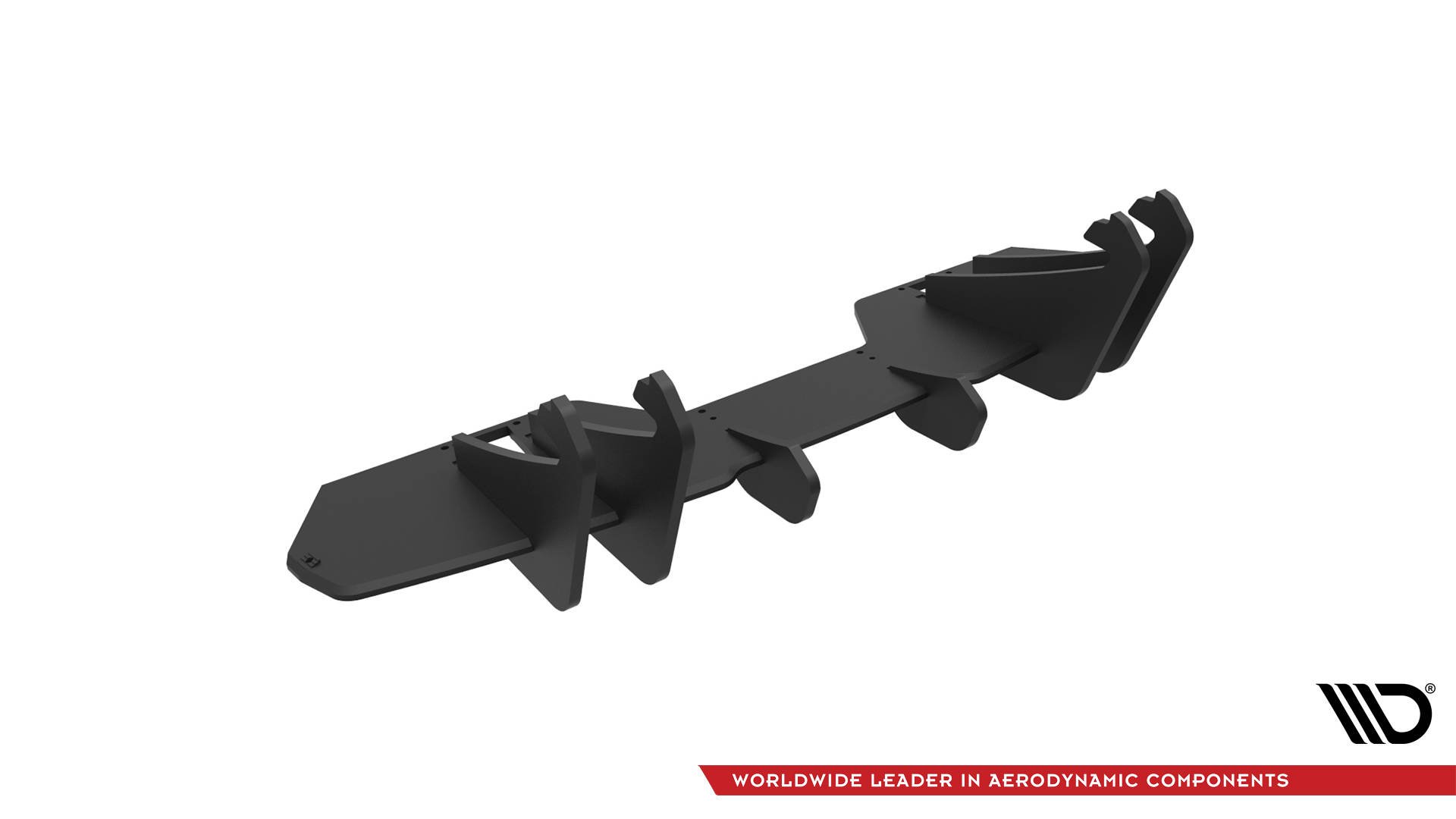 Street Pro Heckschürze Heck Ansatz Diffusor passend für Ford Mustang GT Mk6 FL schwarz-rot
