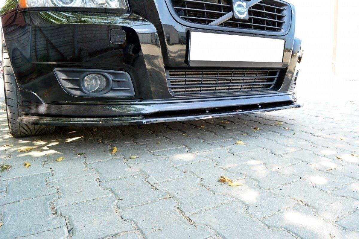 Street+ Spoilerlippe Front Ansatz V.1 passend für Volvo V50F R-DESIGN schwarz Hochglanz