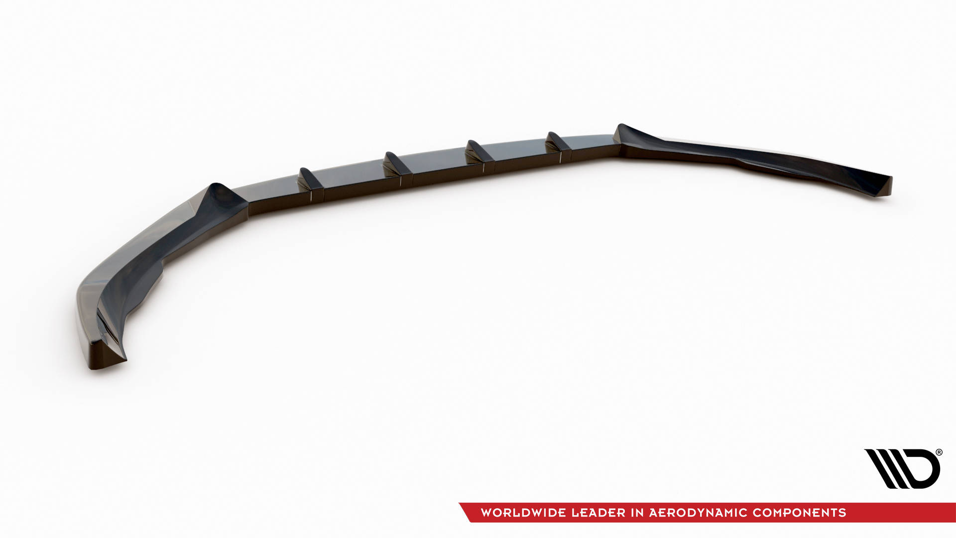 Street+ Spoilerlippe Front Ansatz passend für Volvo V90 / S90 R-Design Mk2 schwarz Hochglanz