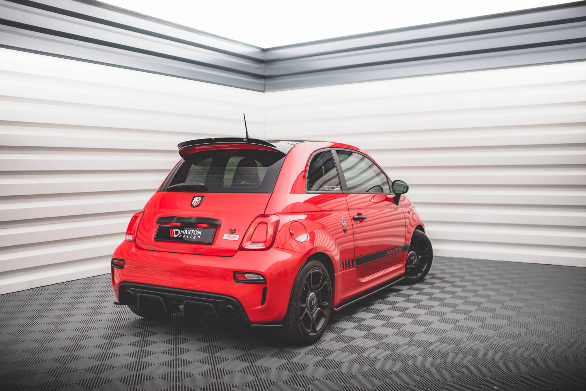 Diffusor Flaps passend für ABARTH 595 Mk1 FL schwarz Hochglanz