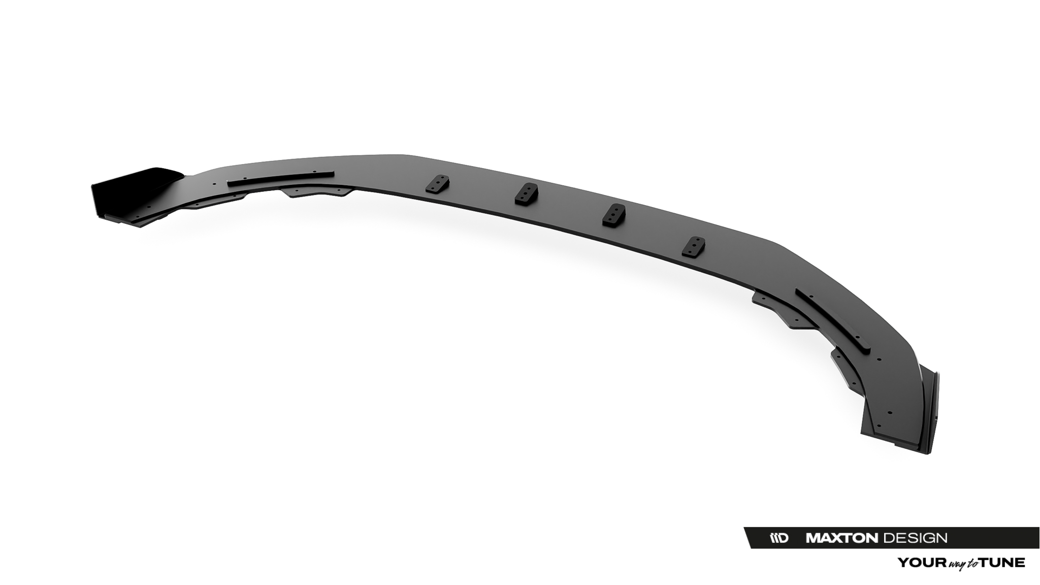 Frontlippe passend für CUPRA Leon ST / Hatchback Mk1 FL roter Kern + Hochglanz Flaps