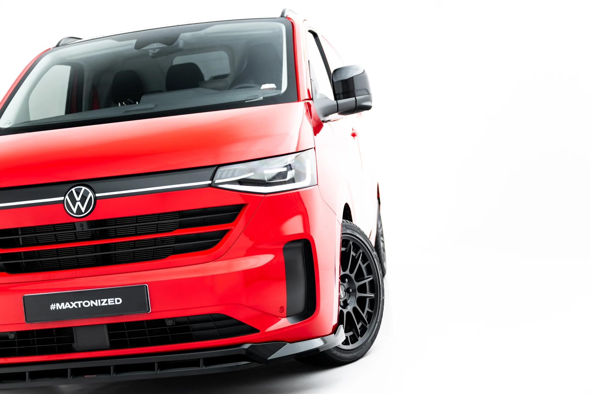 Frontlippe V.2 passend für VW Transporter T7 schwarz Hochglanz