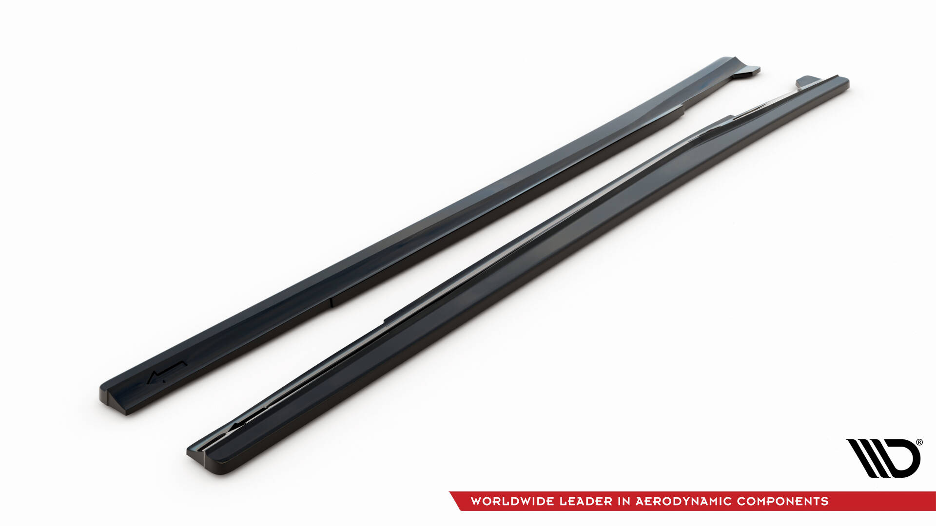 Seitenschweller Ansatz für Mercedes A W176/ CLA 117 AMG/ CLA 117 AMG LINE Facelift schwarz Hochglanz