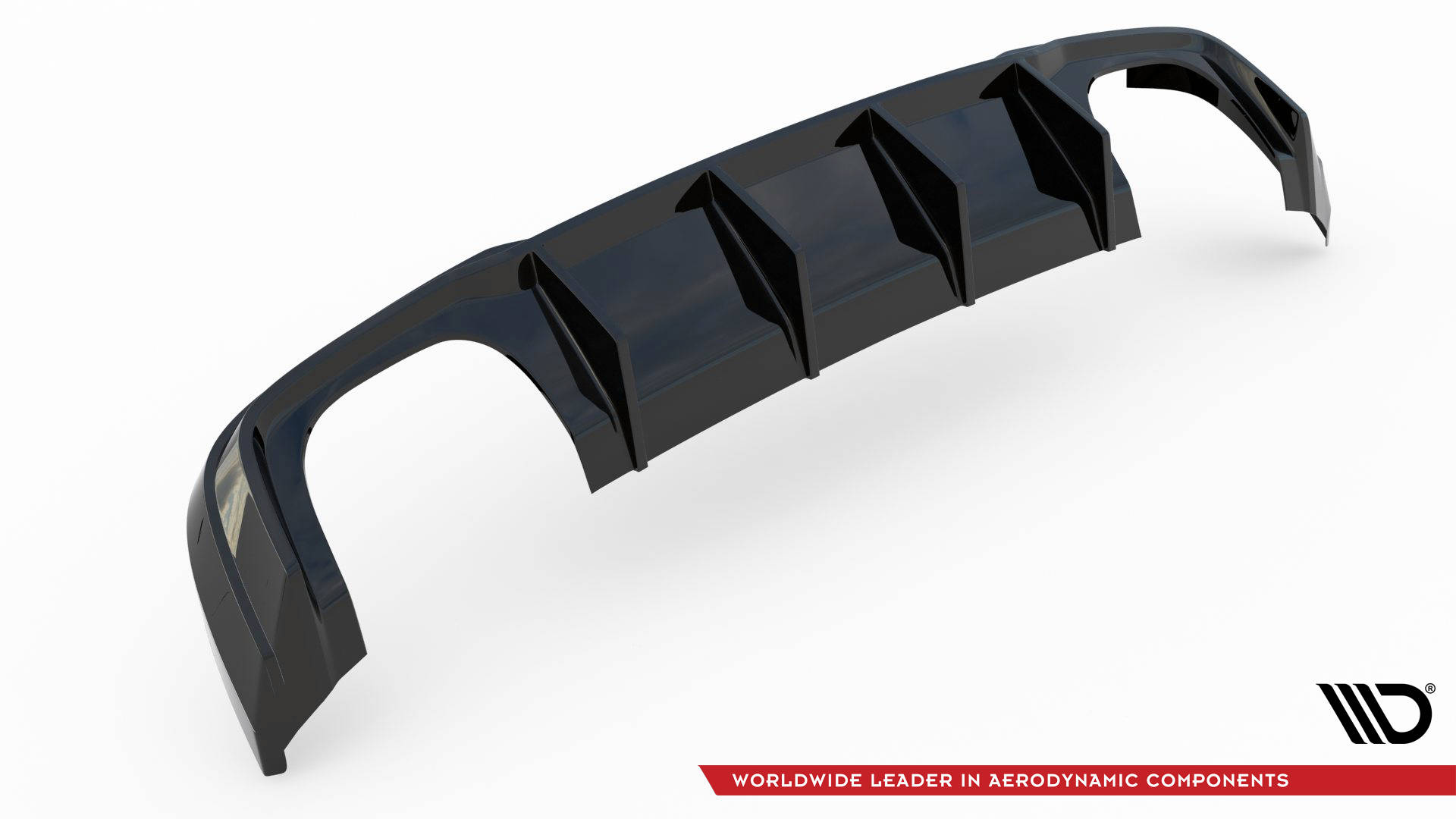 Street+ Heck Ansatz Diffusor V.2 passend für Audi RS3 Sportback 8V FL schwarz Hochglanz