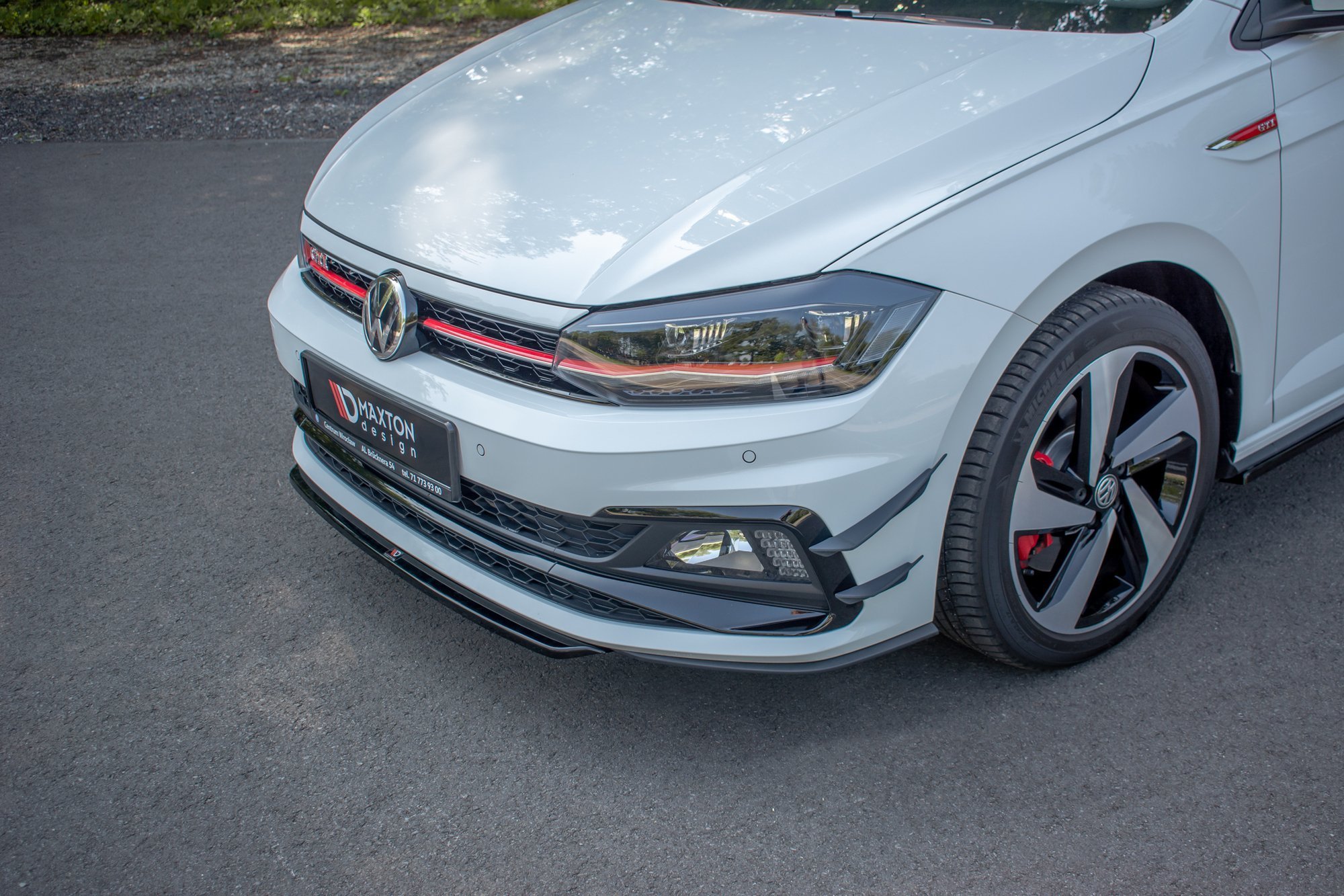 Front Ansatz V.4 für VW Polo GTI Mk6 schwarz matt