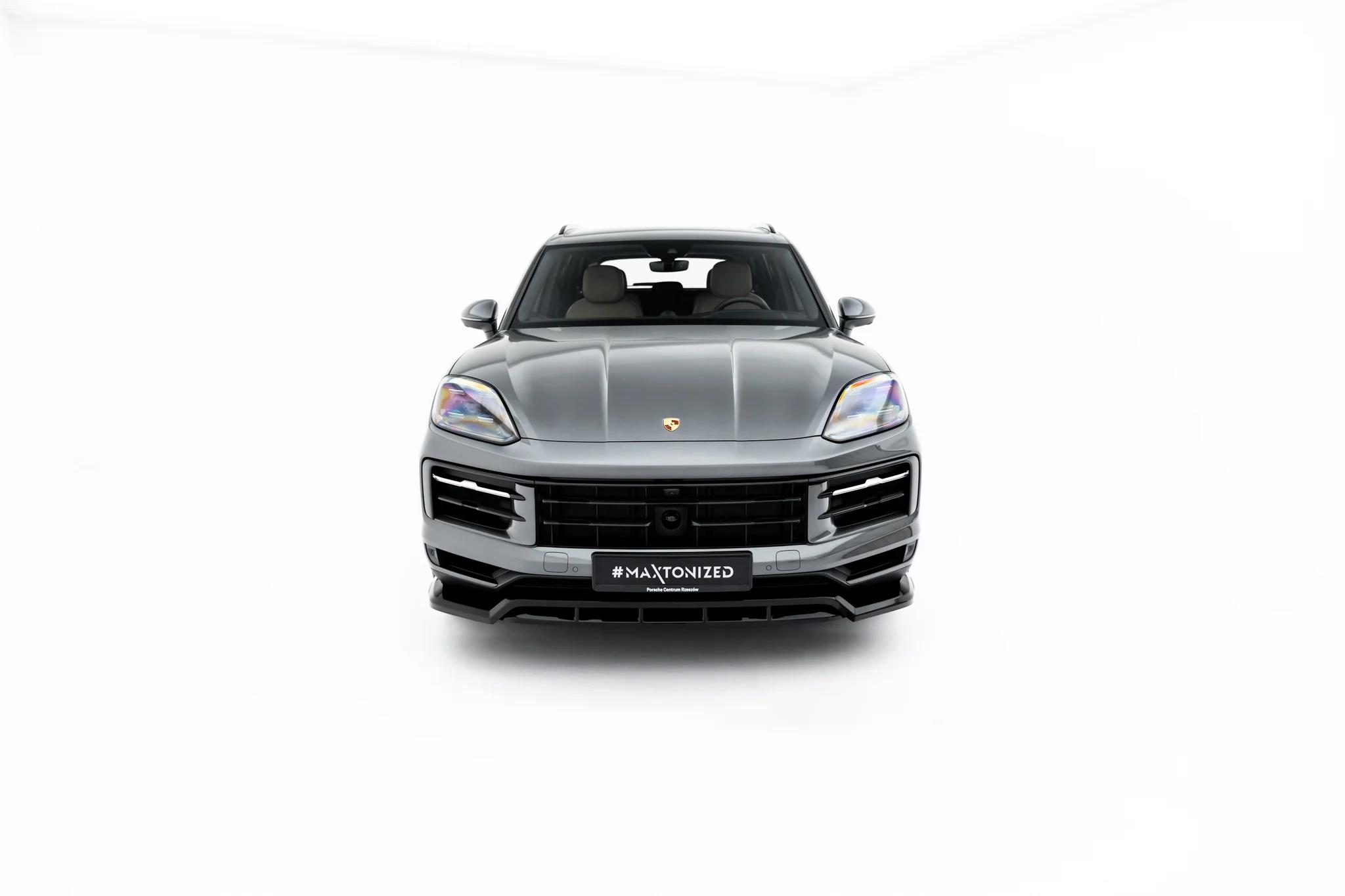 Frontlippe passend für Porsche Cayenne SUV / Coupe Mk3 Facelift schwarz Hochglanz