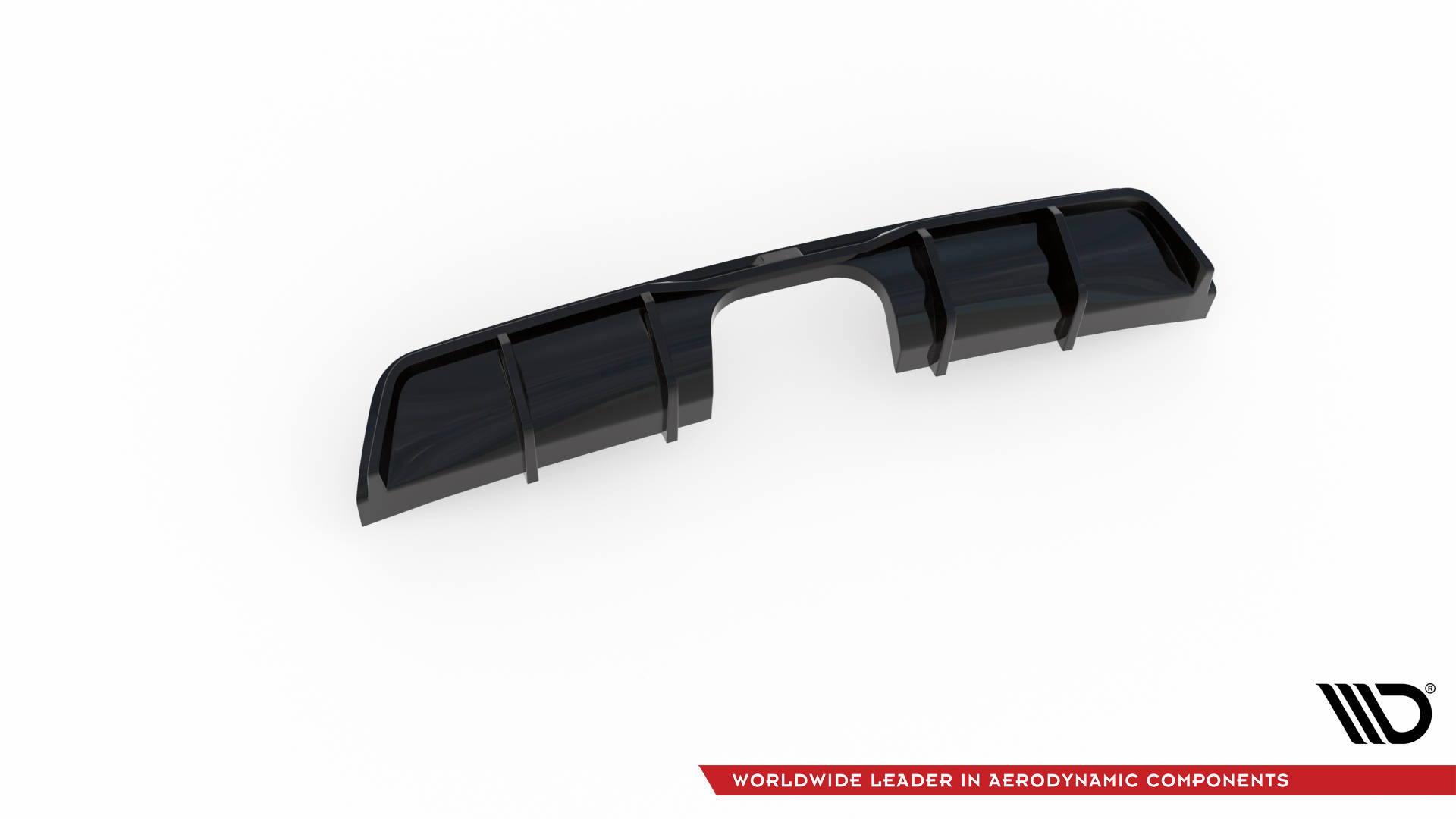 Street+ Heck Ansatz Diffusor passend für Mini Cooper John Cooper Works R56 schwarz Hochglanz