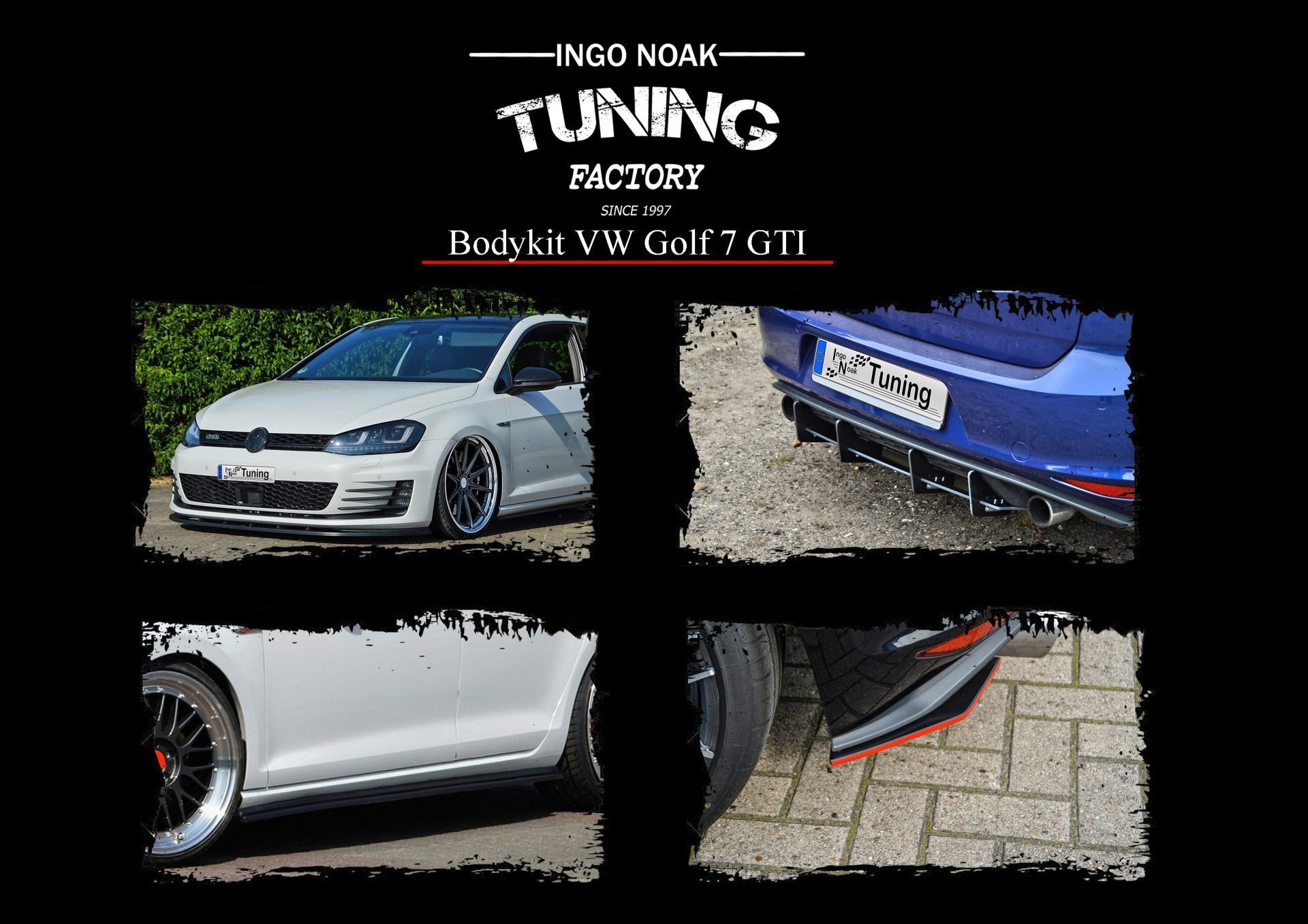 Bodykit für VW Golf 7 GTI (Schwarz Matt)