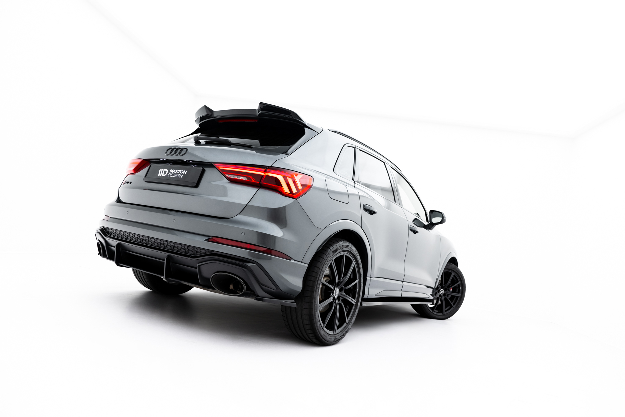 Street Pro Heckschürze Heck Ansatz Diffusor passend für Audi RSQ3 Sportback / SUV F3