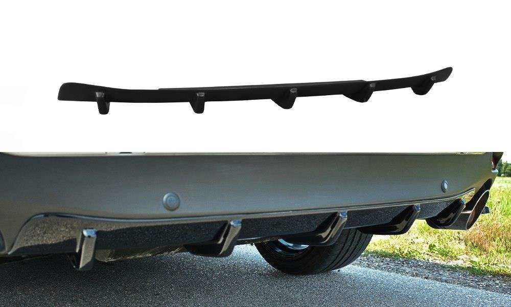 Diffusor Heck Ansatz für Mazda 6 GJ Mk3 schwarz Hochglanz