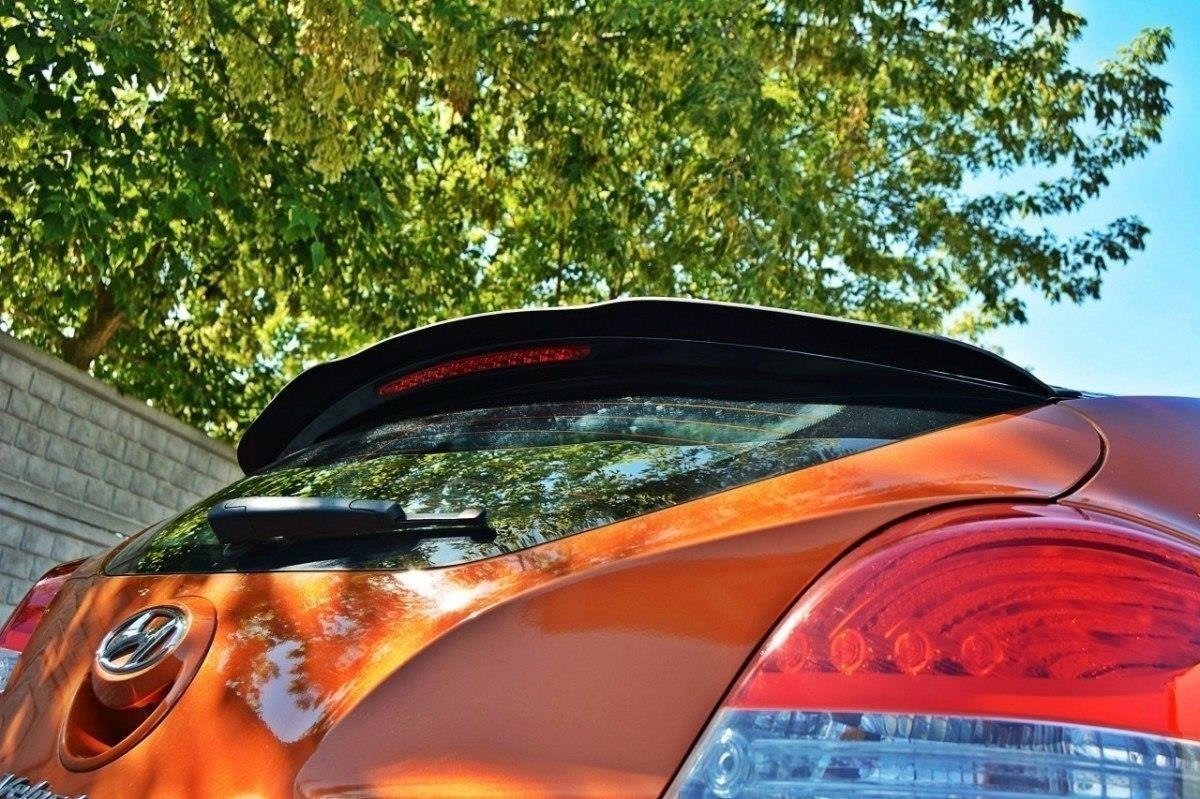 Spoiler CAP für Hyundai Veloster schwarz Hochglanz