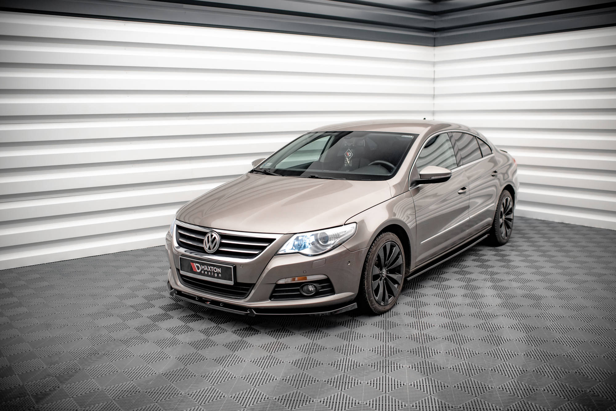 Street+ Seitenschweller Leisten V.2 passend für VW Passat CC schwarz Hochglanz