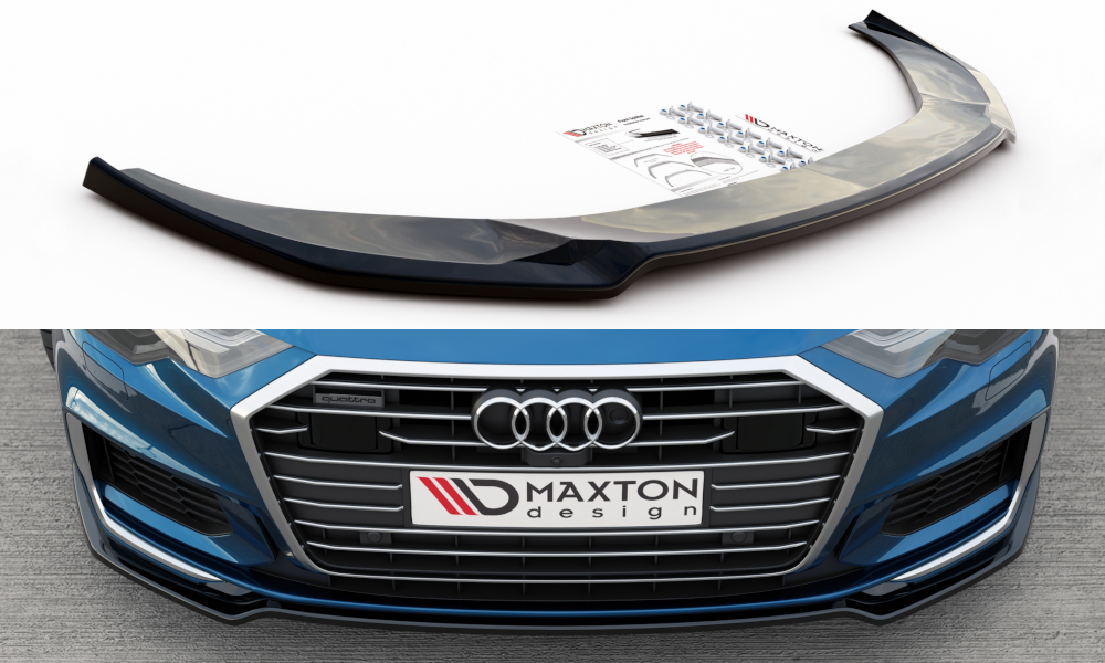 Front Ansatz V.1 für Audi A6 S-Line / S6 C8 / C8 Facelift schwarz Hochglanz