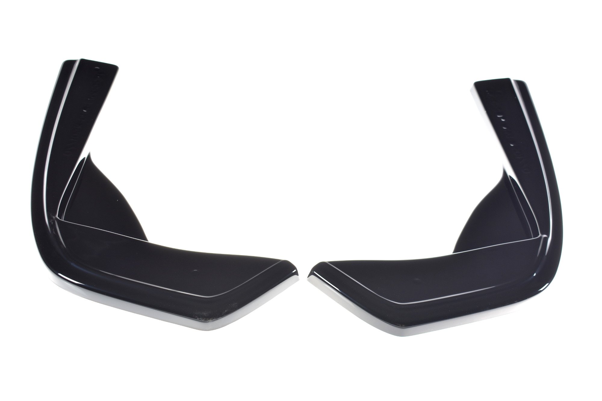 Heck Ansatz Flaps Diffusor für Mercedes-AMG C 43 Limousine W205 Facelift schwarz Hochglanz