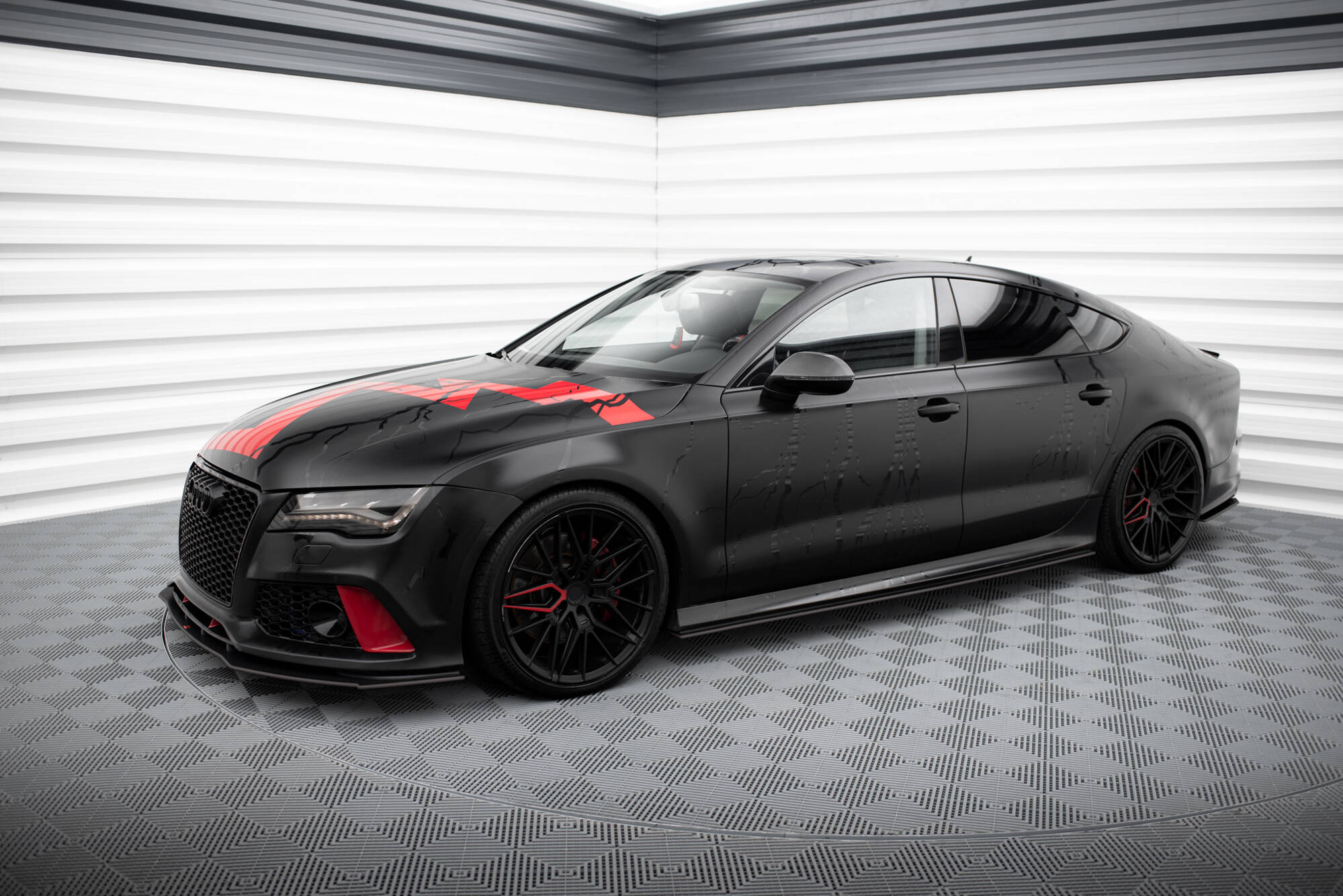 Street Pro Seitenschweller Leisten passend für Audi A7 RS7 Look C7