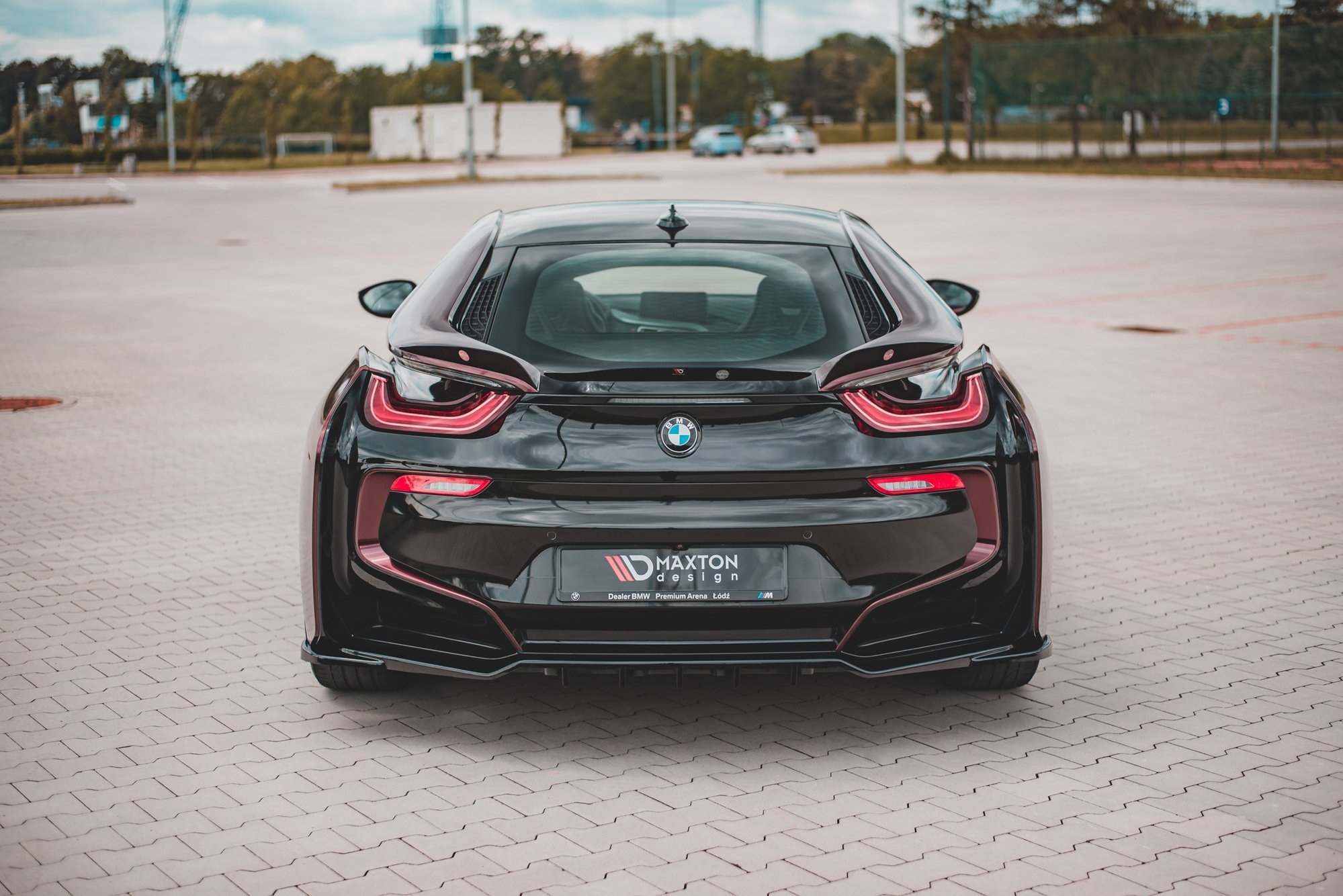 Spoiler CAP für Paket BMW i8 schwarz Hochglanz