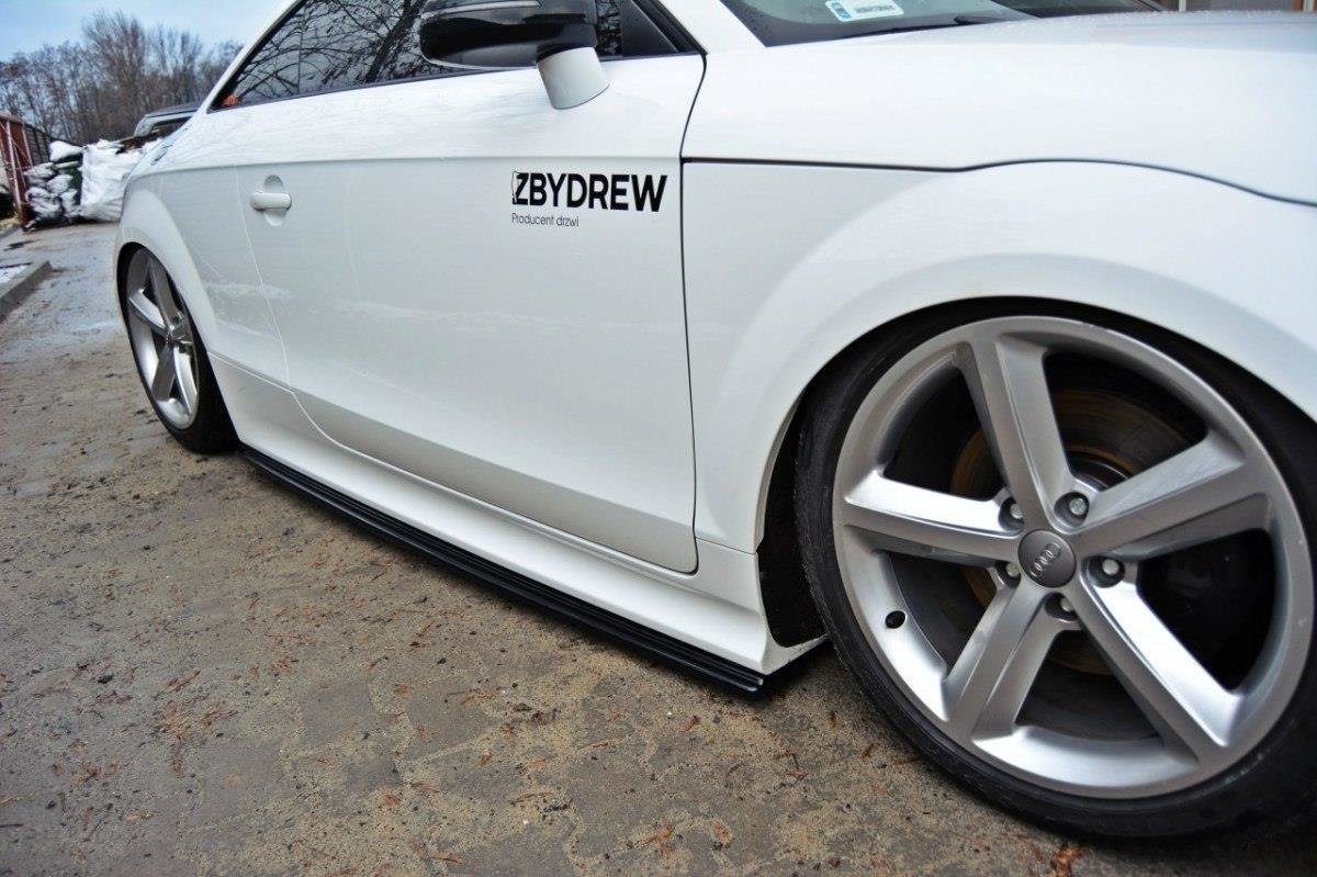 Street+ Seitenschweller Leisten passend für Audi TT RS 8J schwarz Hochglanz