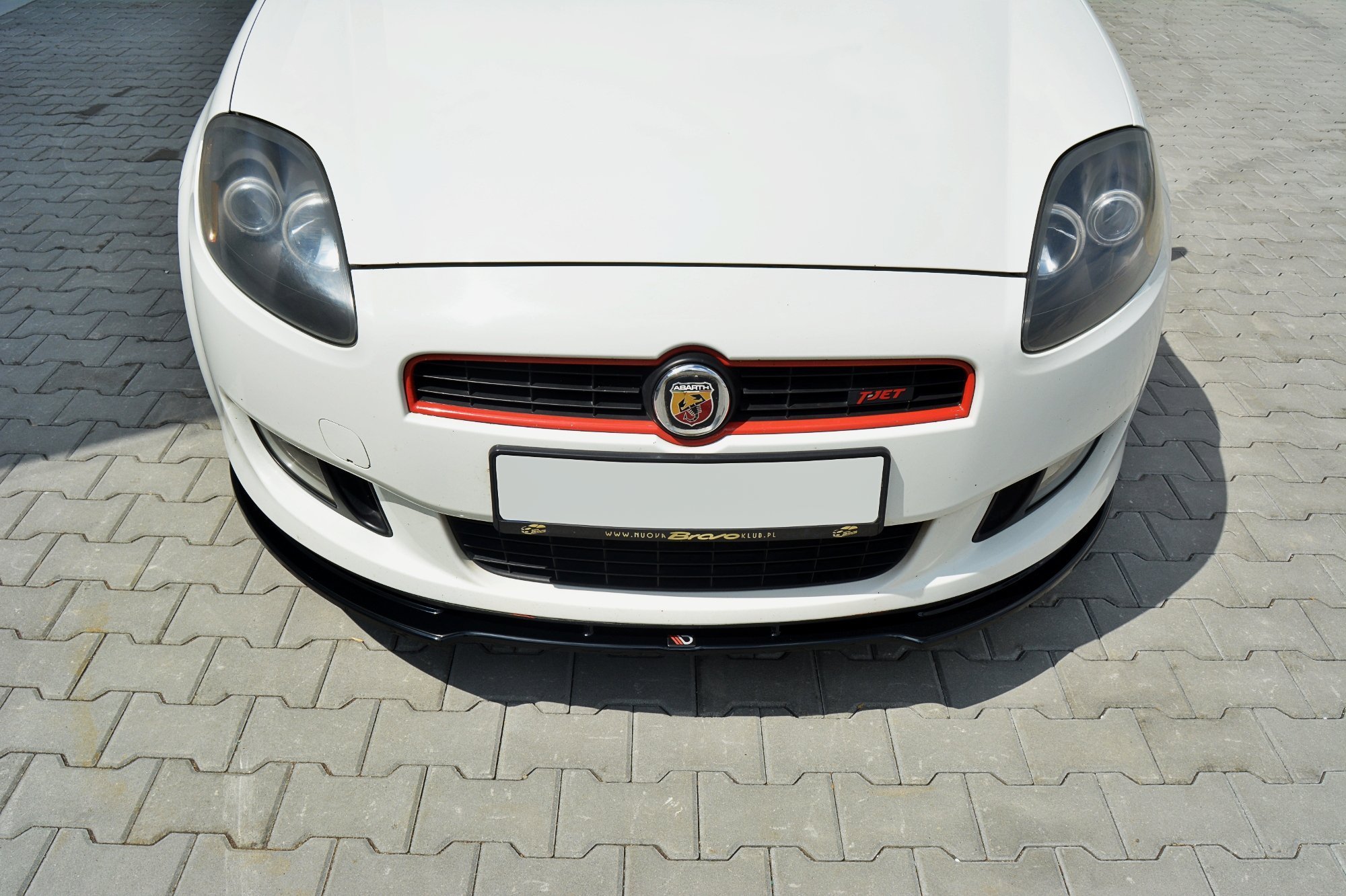 Street+ Spoilerlippe Front Ansatz passend für Fiat Bravo MK 2 SPORT schwarz Hochglanz
