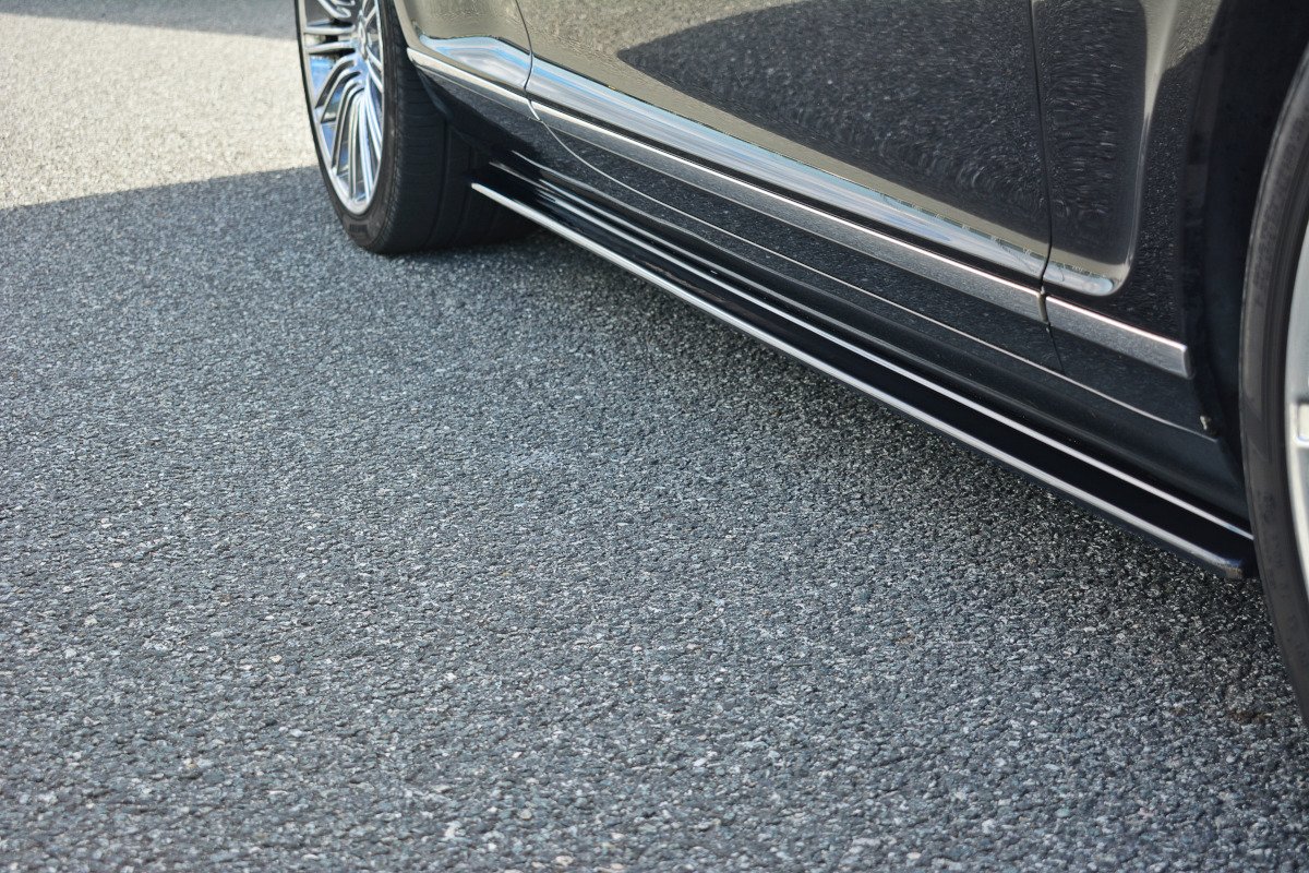 Seitenschweller Ansatz Paar passend für BENTLEY CONTINENTAL GT schwarz Hochglanz