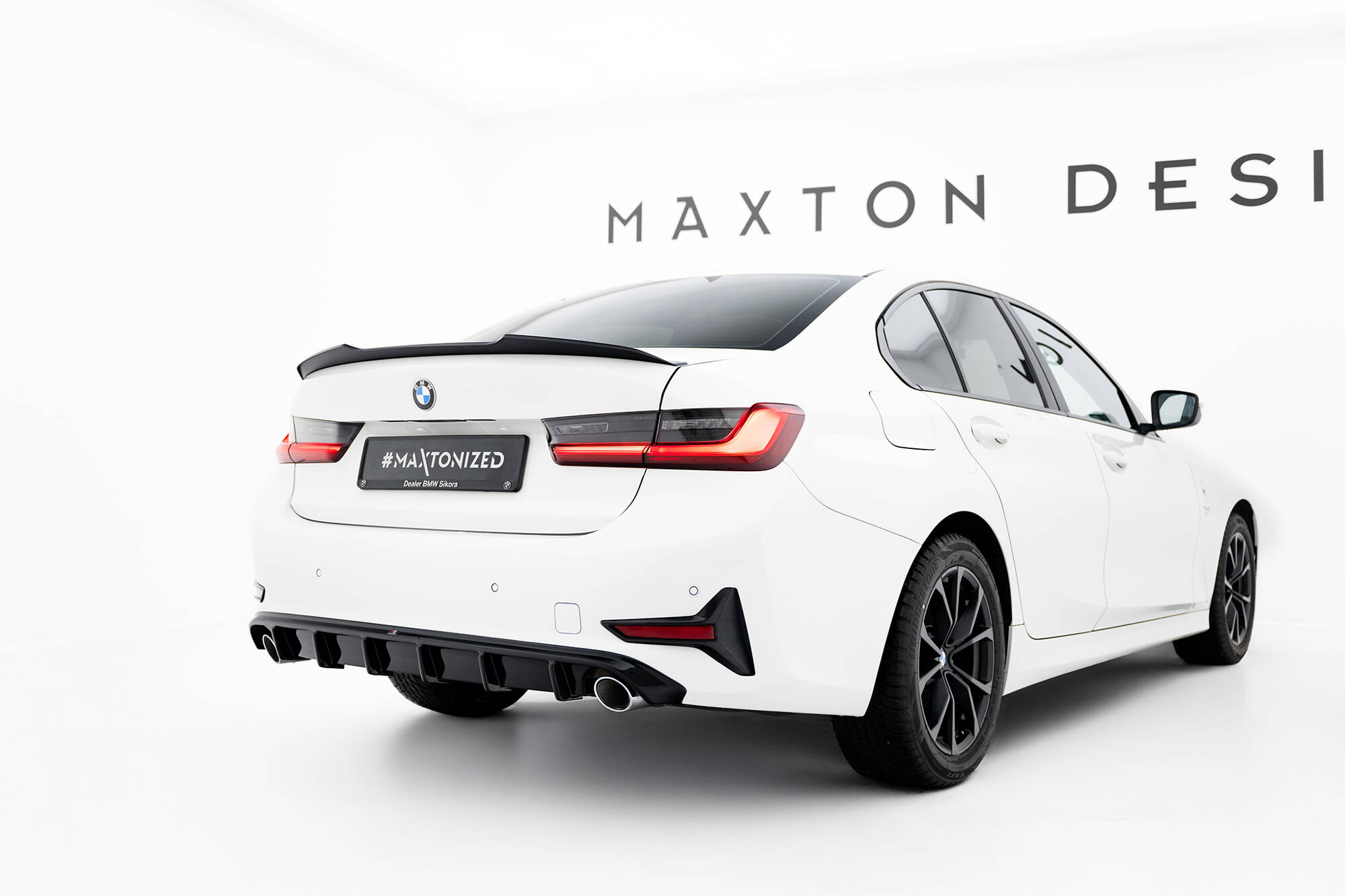 Heck Spoiler Aufsatz Abrisskante passend für BMW M340i / 3 M-Paket / M3 Limousine G20 schwarz Hochglanz