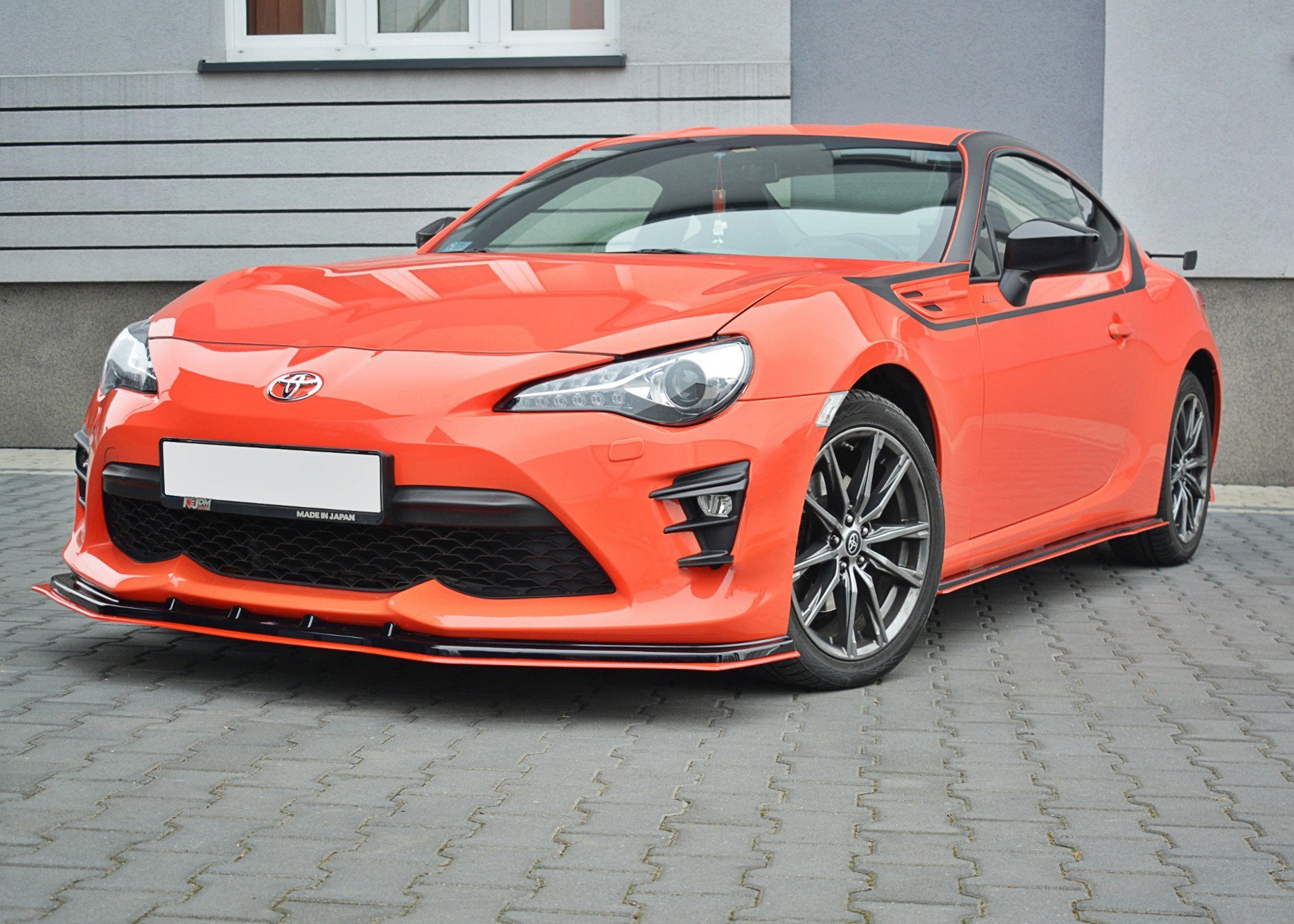 Front Ansatz V.4 für Toyota GT86 Facelift schwarz Hochglanz