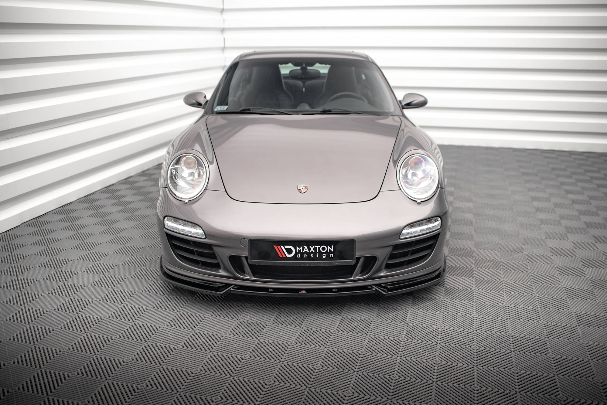 Street+ Spoilerlippe Front Ansatz V.2 passend für Porsche 911 Carrera GTS 997 FL schwarz Hochglanz
