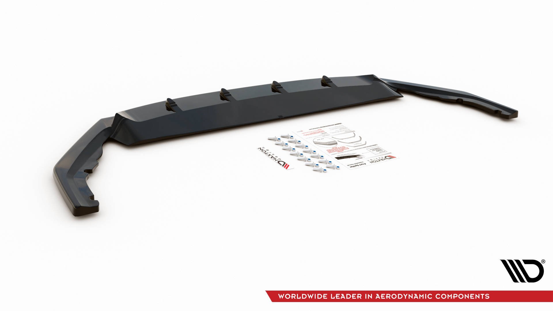 Street+ Spoilerlippe Front Ansatz V.3 passend für Skoda Octavia RS Mk4 schwarz Hochglanz