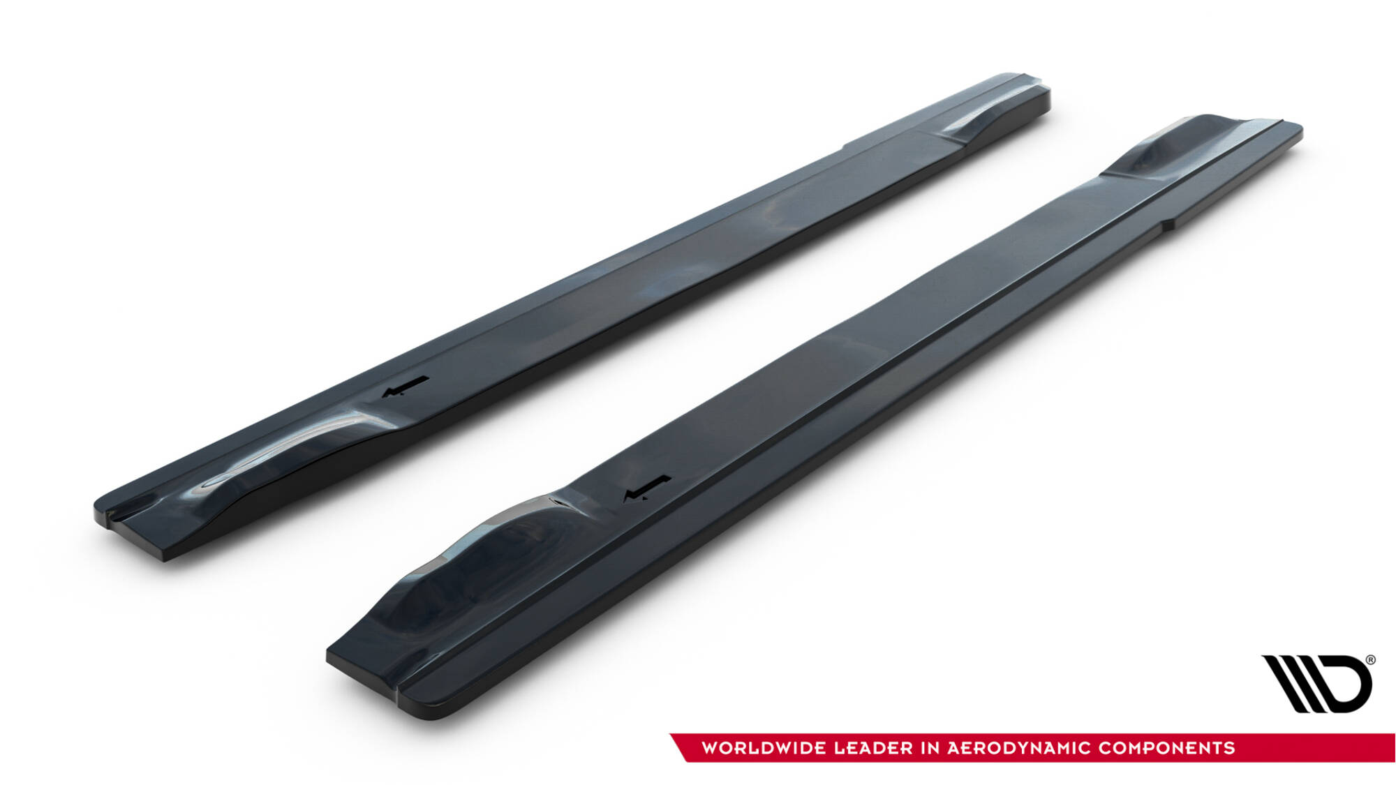 Street+ Seitenschweller Leisten V.1 passend für Subaru Impreza WRX STI Mk3 FL schwarz Hochglanz
