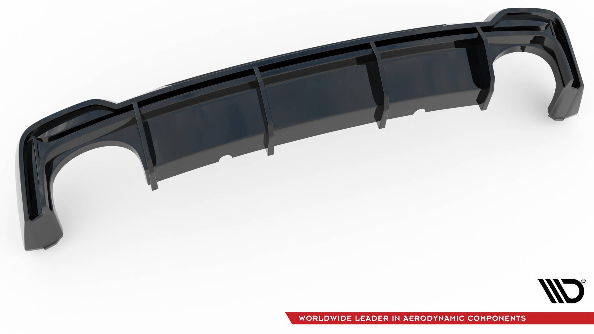 Street+ Heck Ansatz Diffusor passend für Audi RS6 C8 / C8 FL schwarz Hochglanz