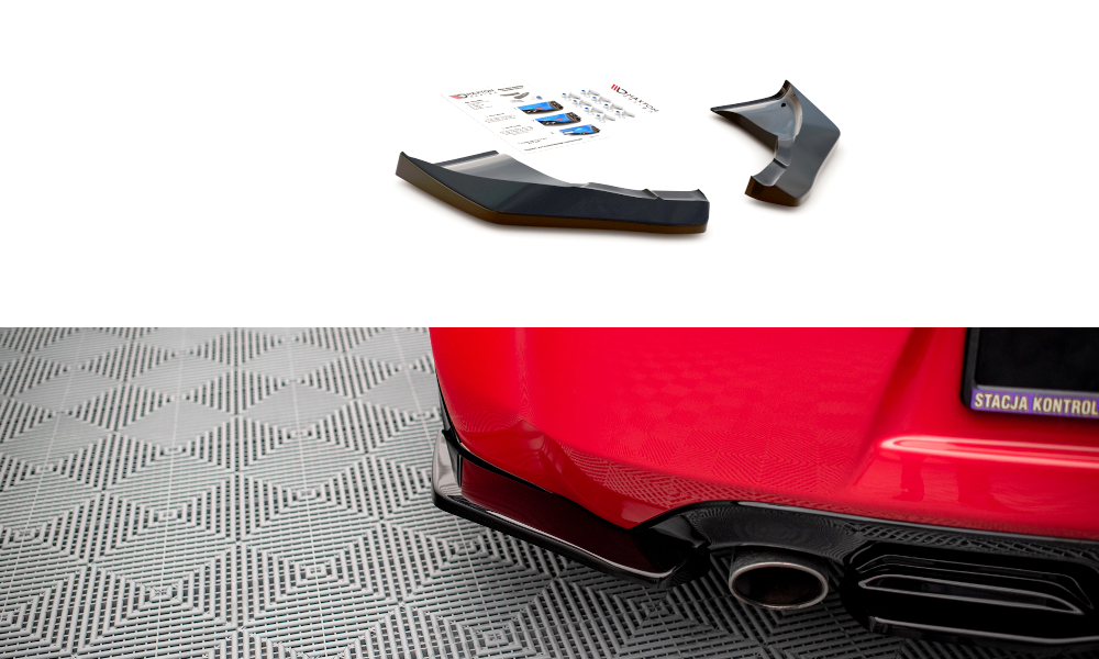 Street+ Heck Ansatz Flaps V.2 passend für Nissan 370Z schwarz Hochglanz