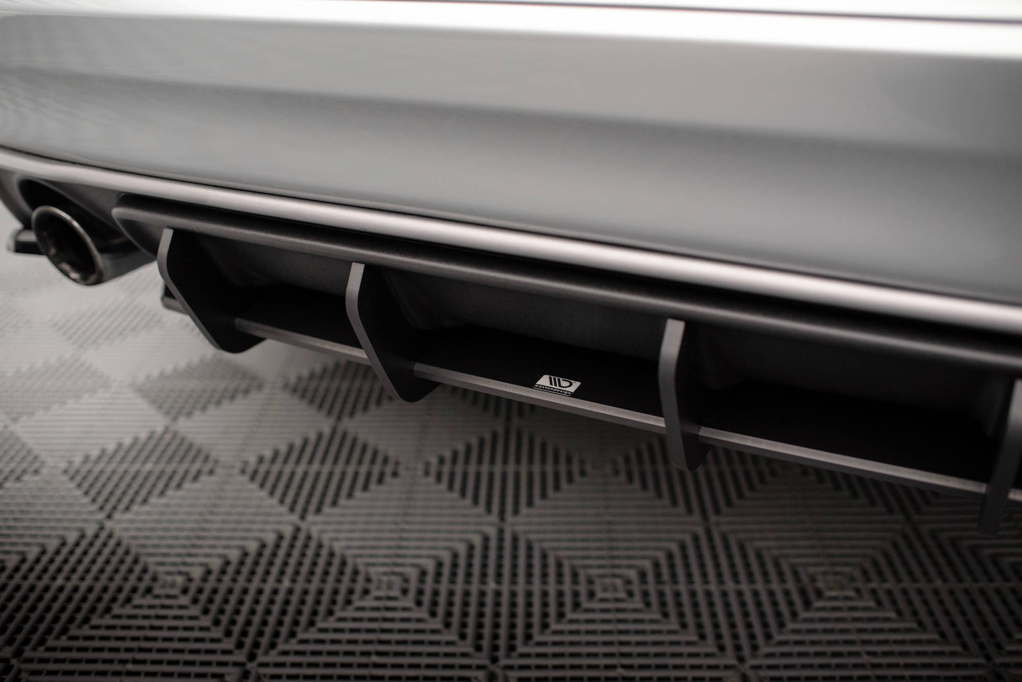 Street Pro Heckschürze Heck Ansatz Diffusor passend für Volvo XC60 R-Design Mk1 FL rot