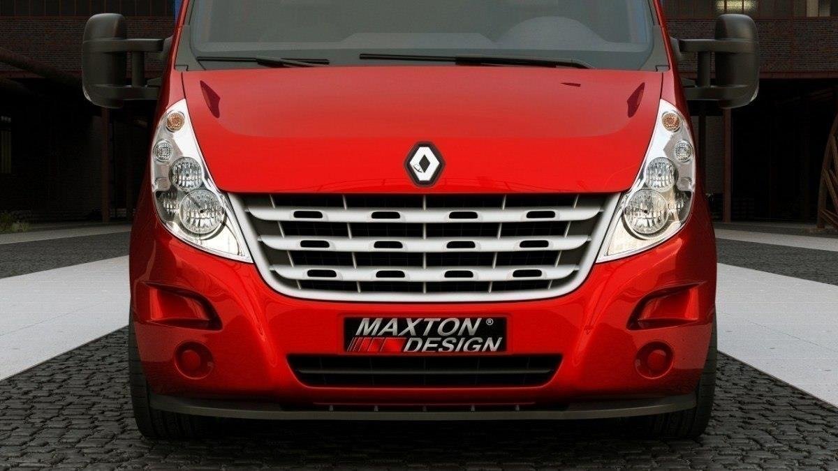 Street+ Spoilerlippe Front Ansatz passend für Renault Master MK3 schwarz Hochglanz