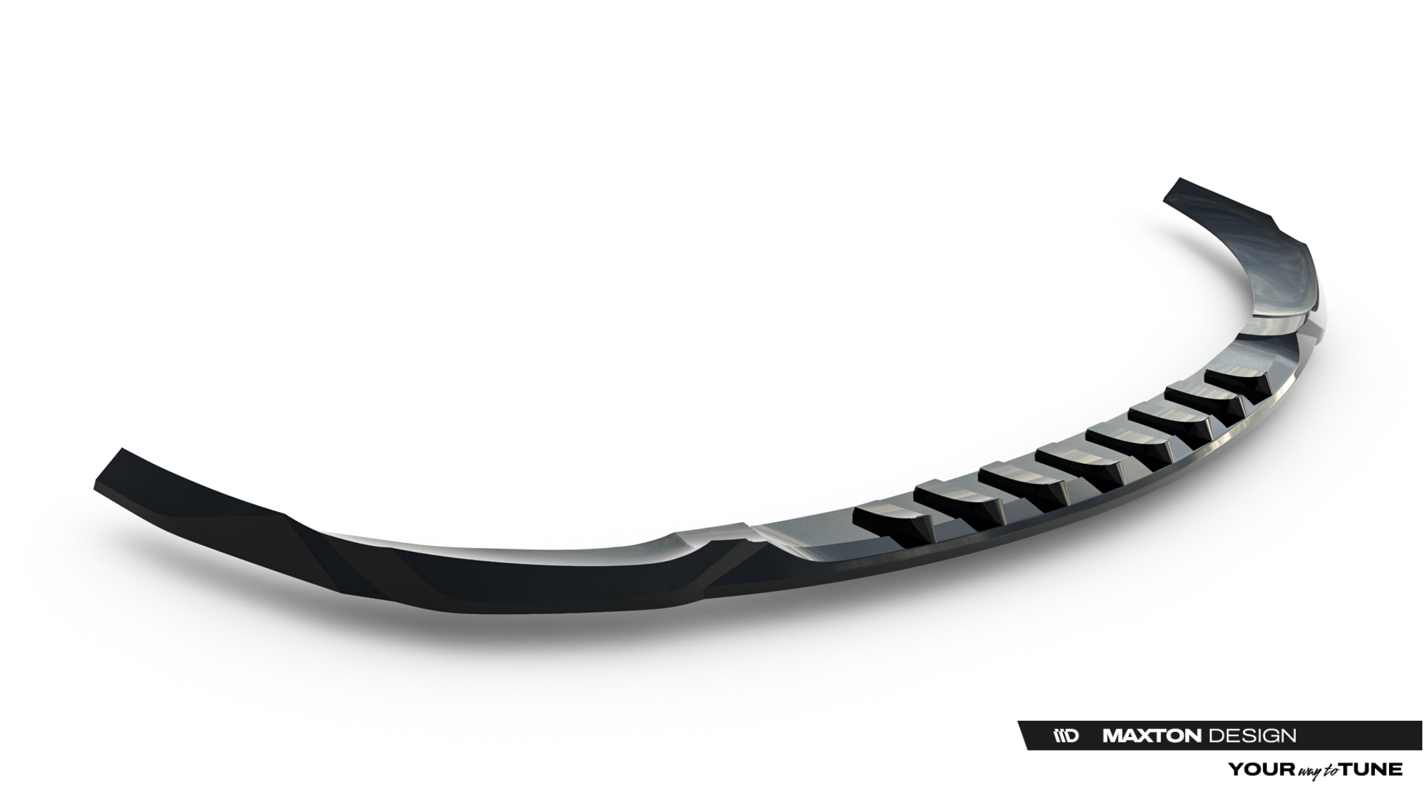 Frontlippe V.1 passend für Mercedes-AMG C63 Limousine / Kombi W206 / S206 schwarz Hochglanz