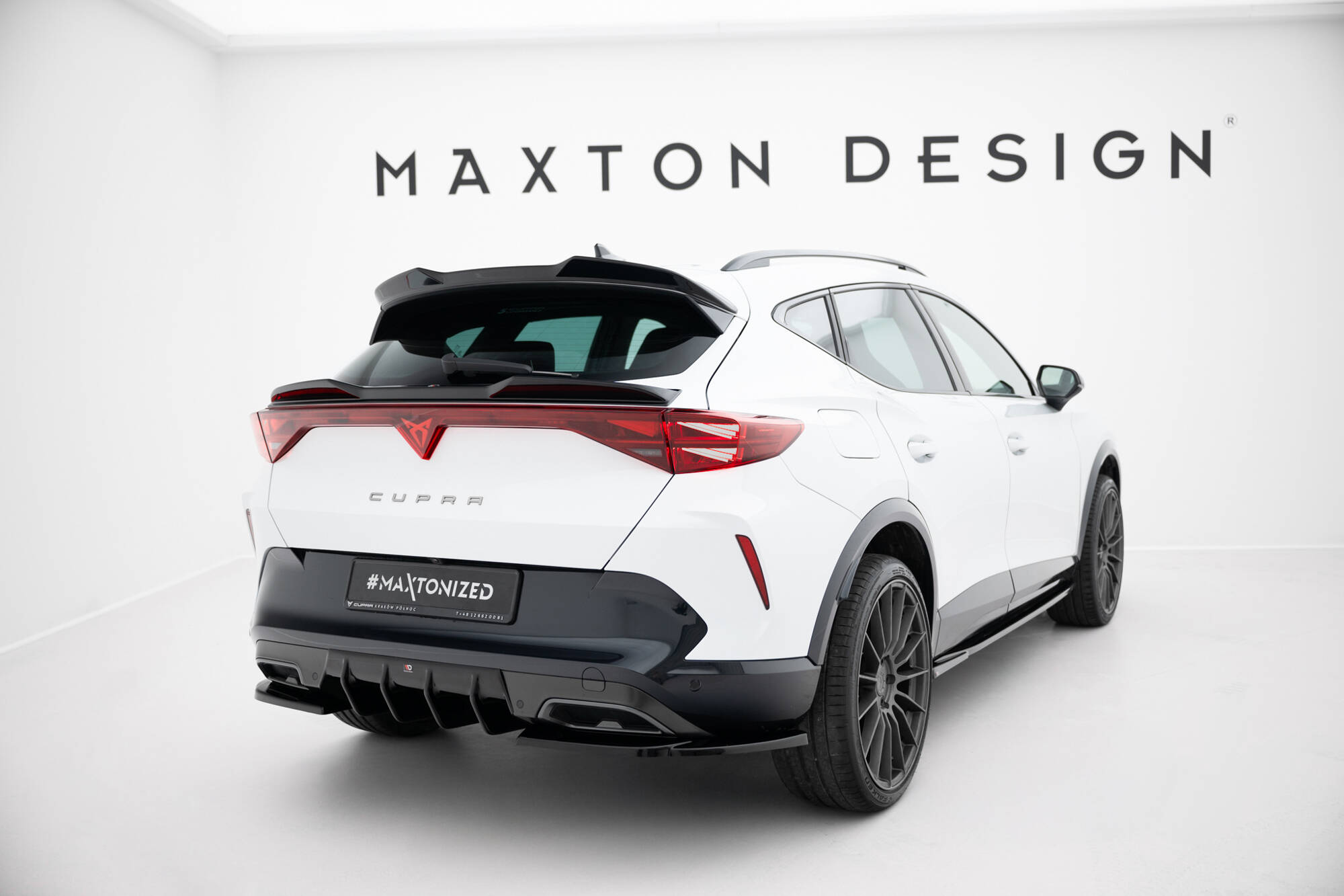 Heckspoiler oben 3D passend für CUPRA Formentor Mk1 FL schwarz Hochglanz
