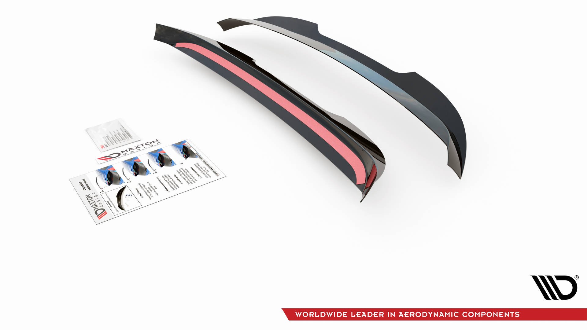 Heck Spoiler Aufsatz Abrisskante passend für VW Caddy Mk. 4 schwarz Hochglanz