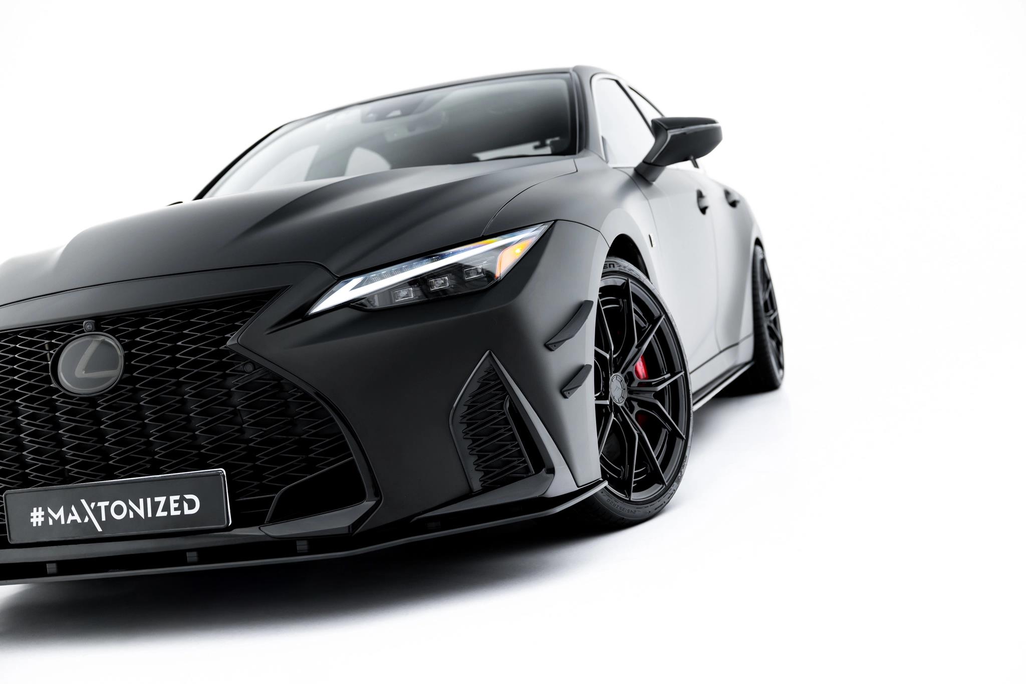 Frontlippe passend für Lexus IS 500 Mk3 Facelift 2 XE30 schwarz matt