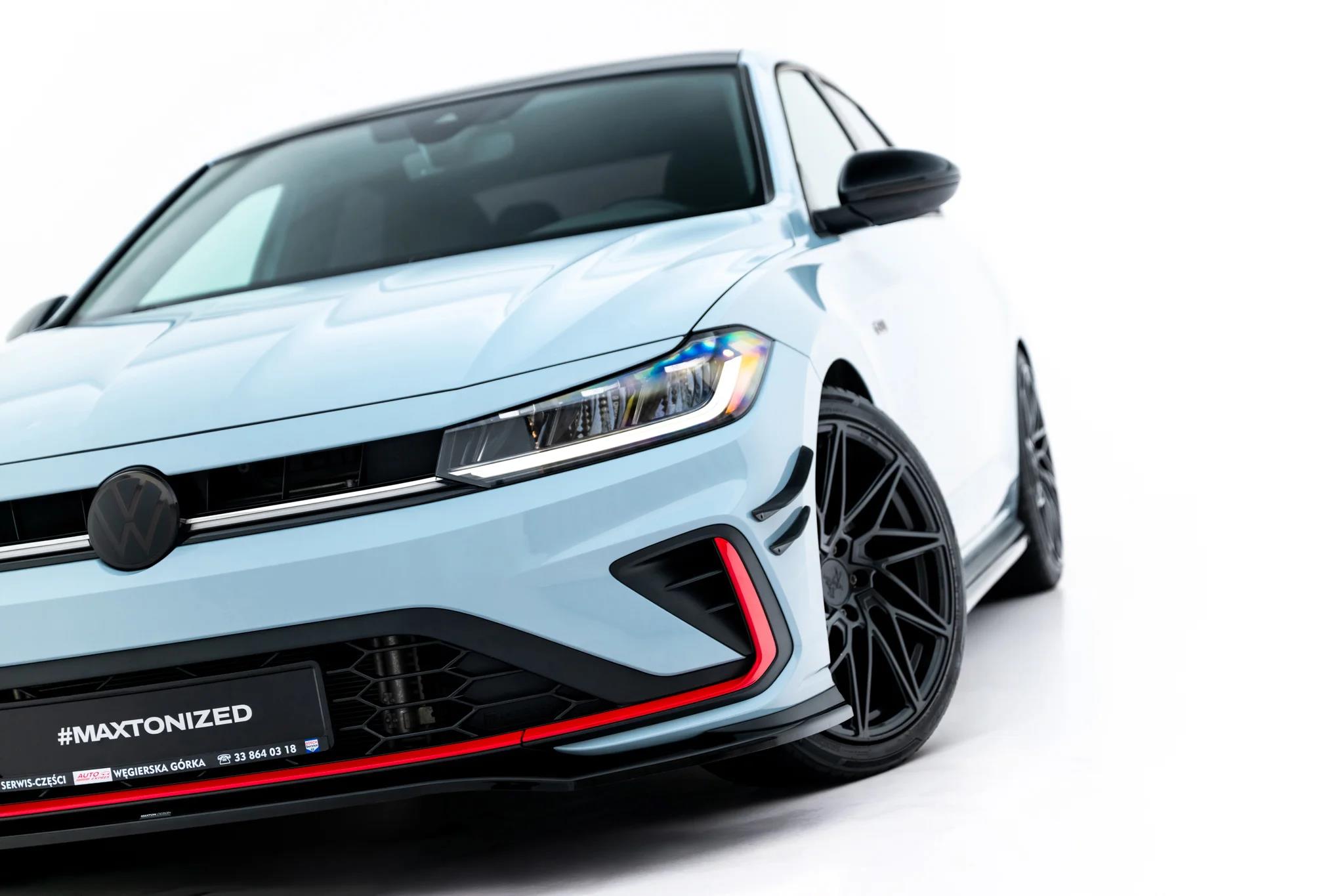 Frontlippe V.2 passend für VW Jetta GLI Mk7 Facelift 2 schwarz Hochglanz