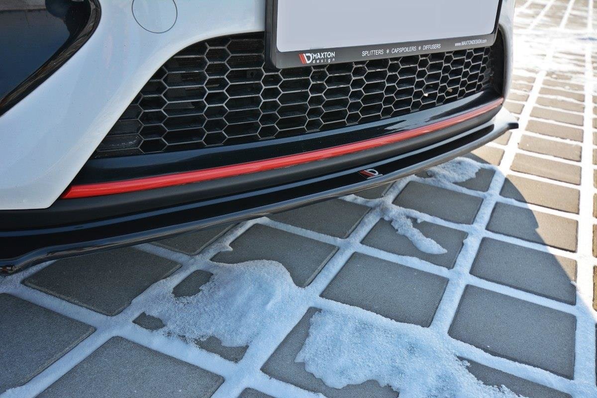 Street+ Spoilerlippe Front Ansatz V.1 passend für Kia Ceed / PRO Ceed GT MK2 schwarz Hochglanz