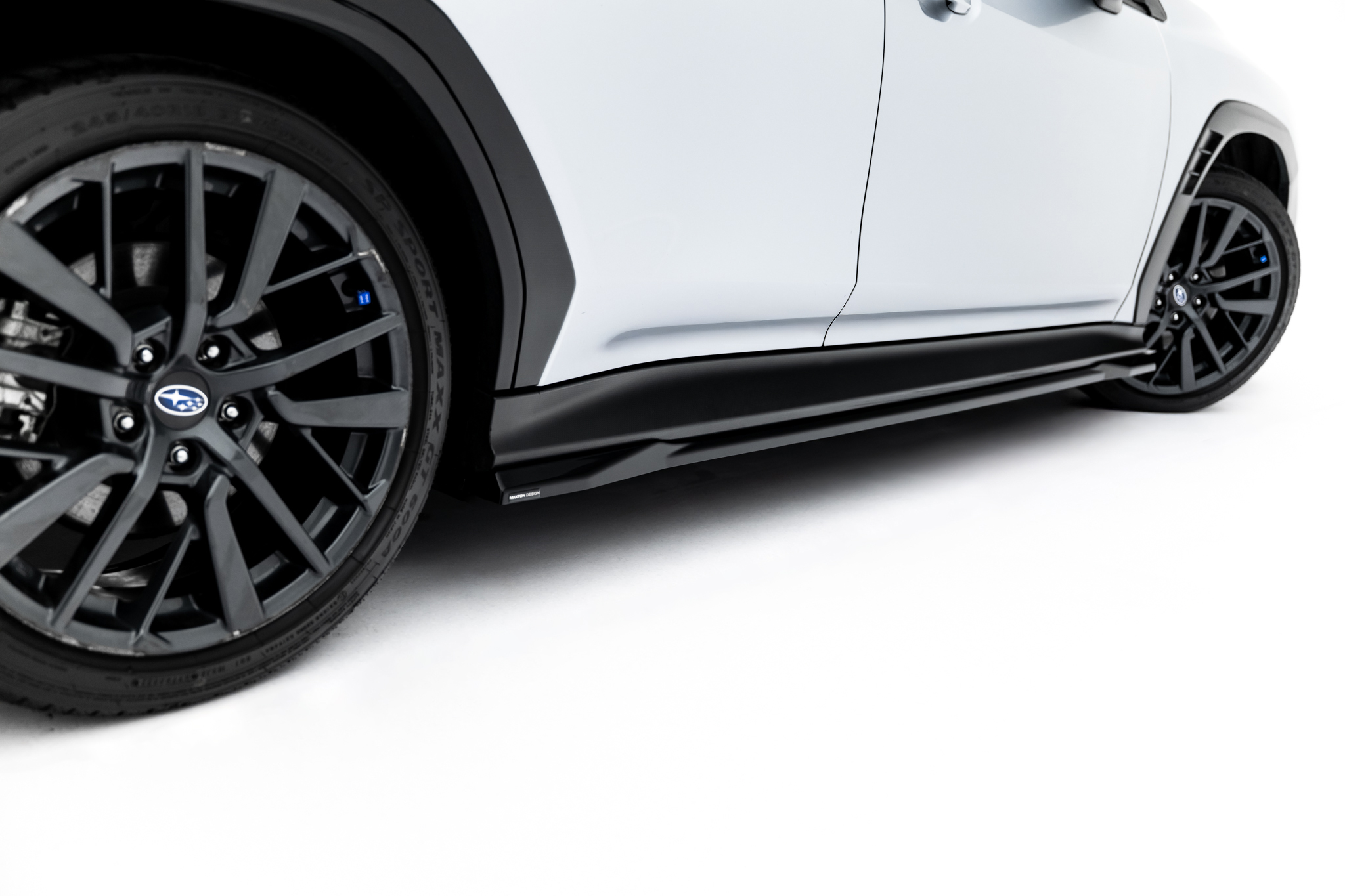 Street+ Seitenschweller Leisten passend für Subaru WRX STI Mk2 schwarz Hochglanz